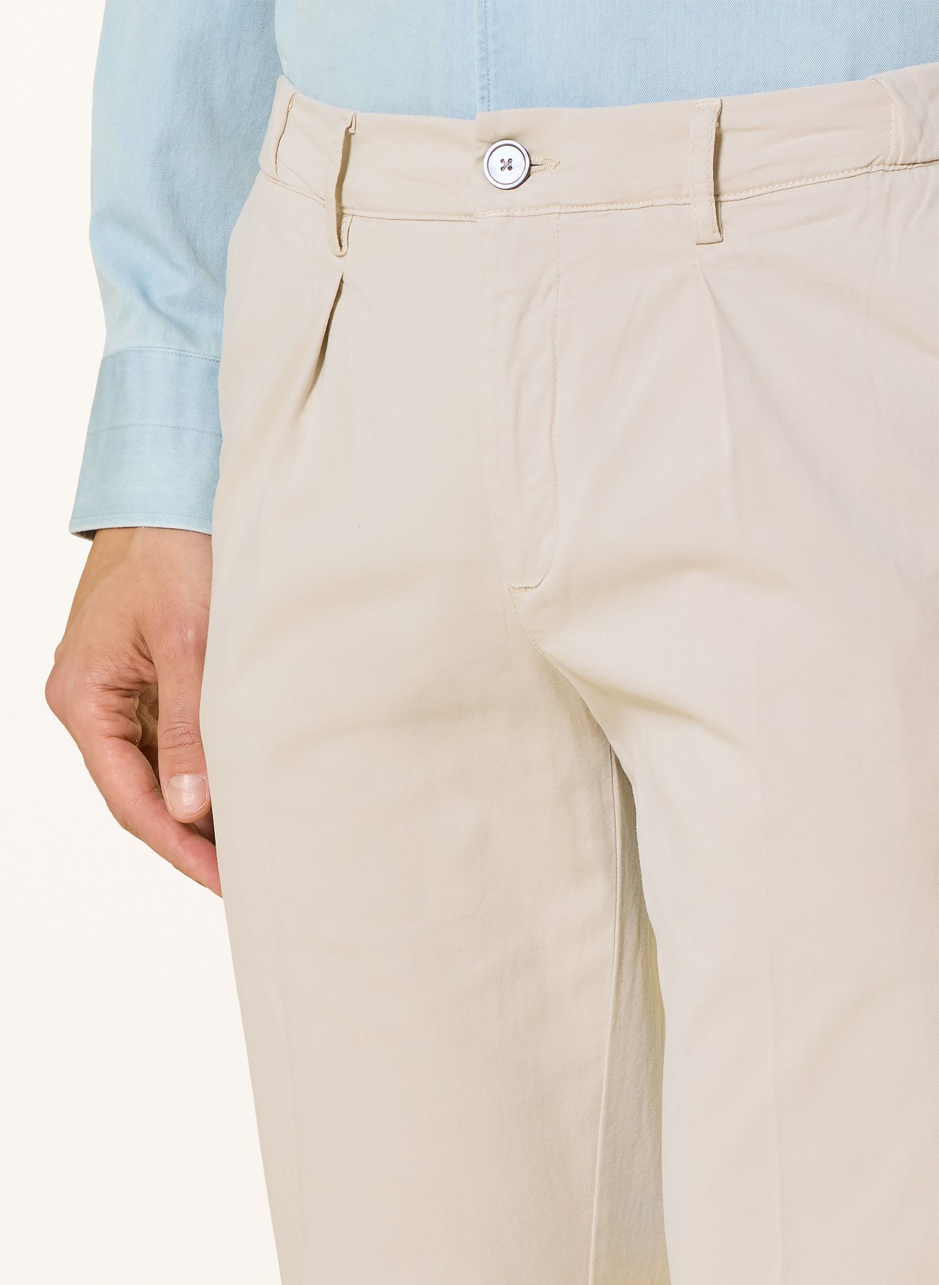PROFUOMO Chino Relaxed Fit: CREME