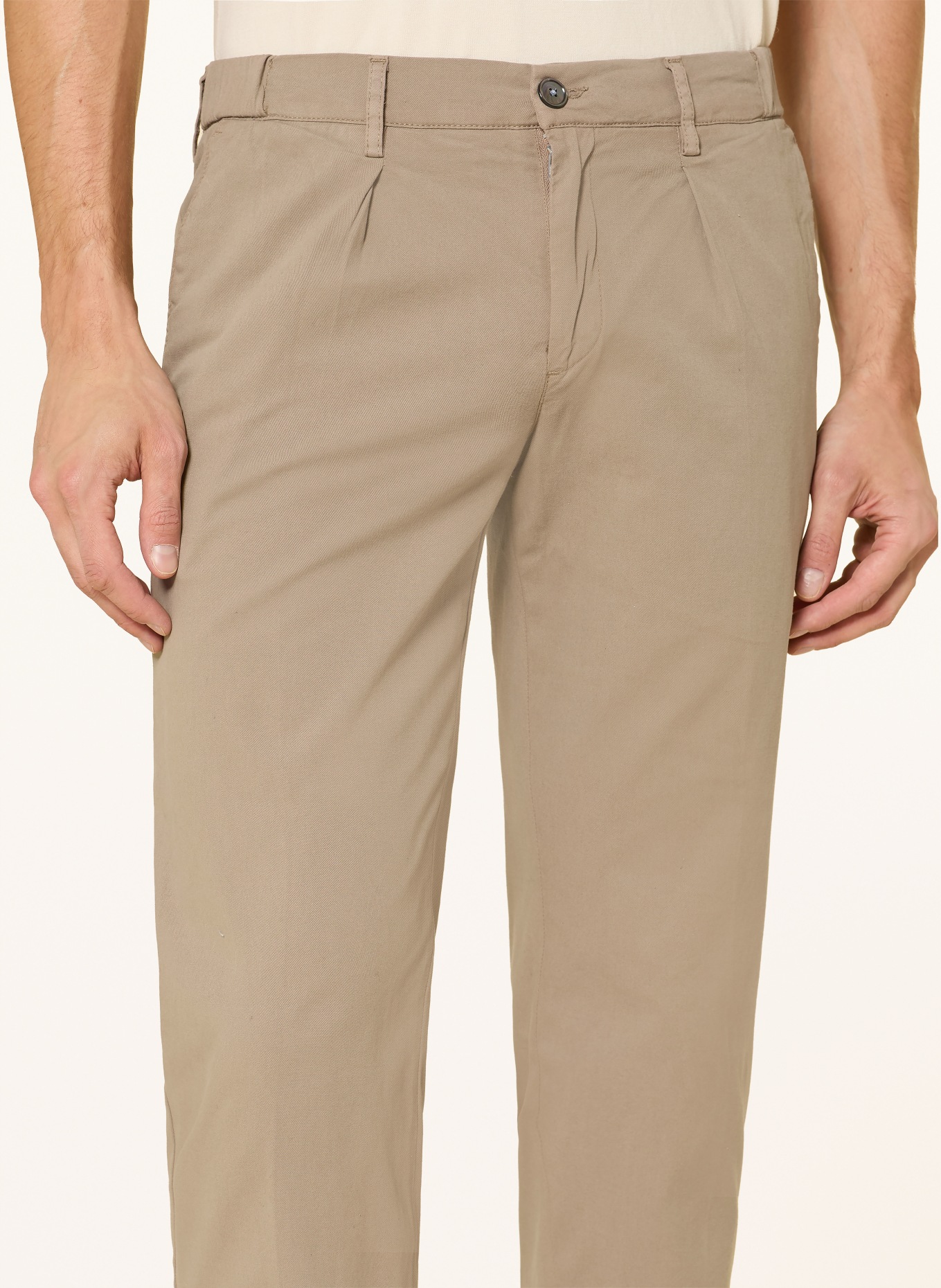 PROFUOMO Chino Relaxed Fit: TAUPE