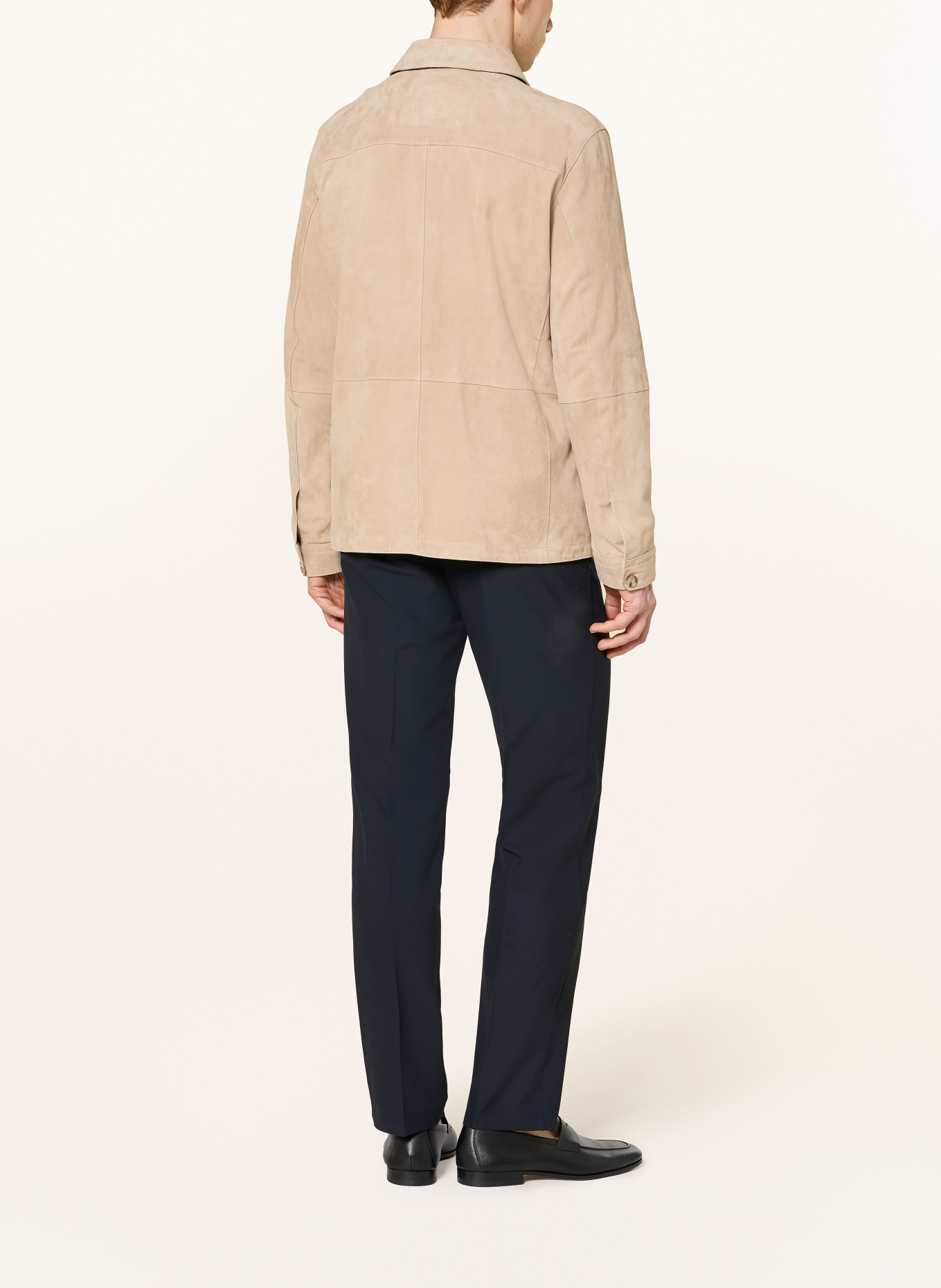 PROFUOMO Chino Regular Fit: TMAVĚ MODRÁ