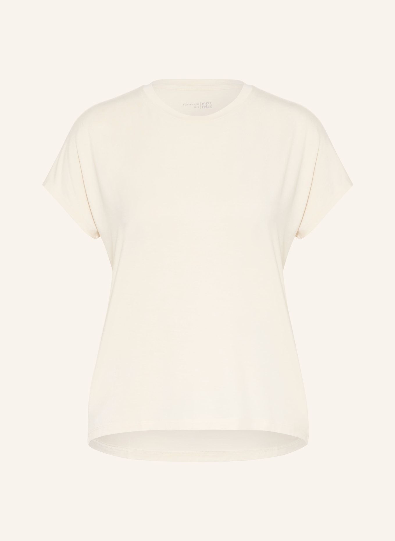 SCHIESSER noční košile: SVĚTLE HNĚDÁ