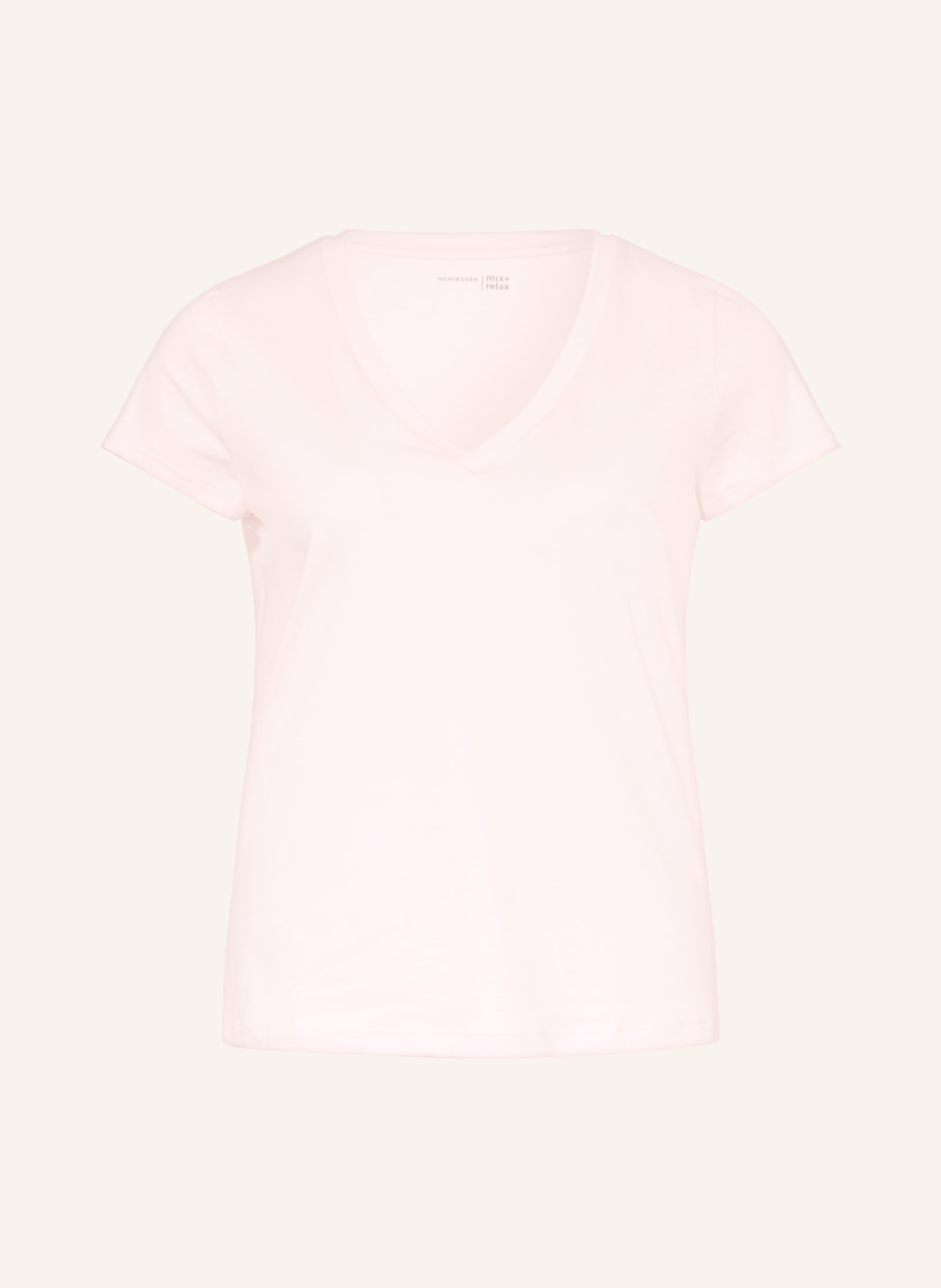 SCHIESSER Koszulka nocna MIX+RELAX: BLADORÓŻOWY