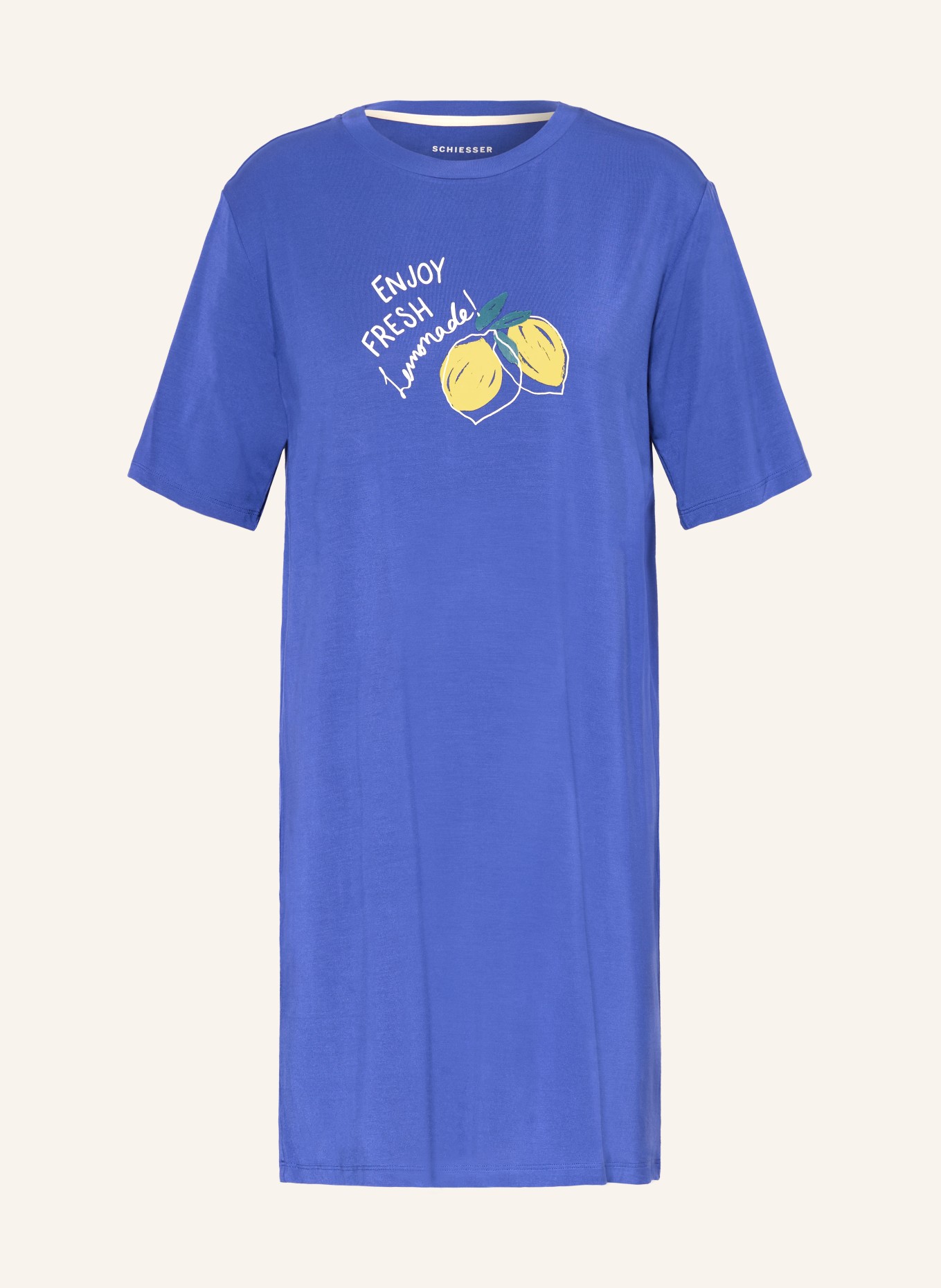 SCHIESSER koszula nocna: NIEBIESKI