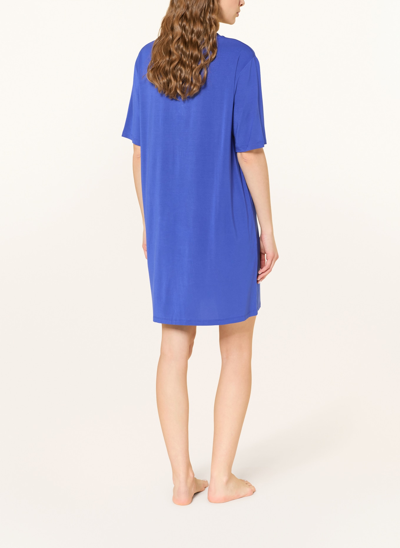 SCHIESSER koszula nocna: NIEBIESKI