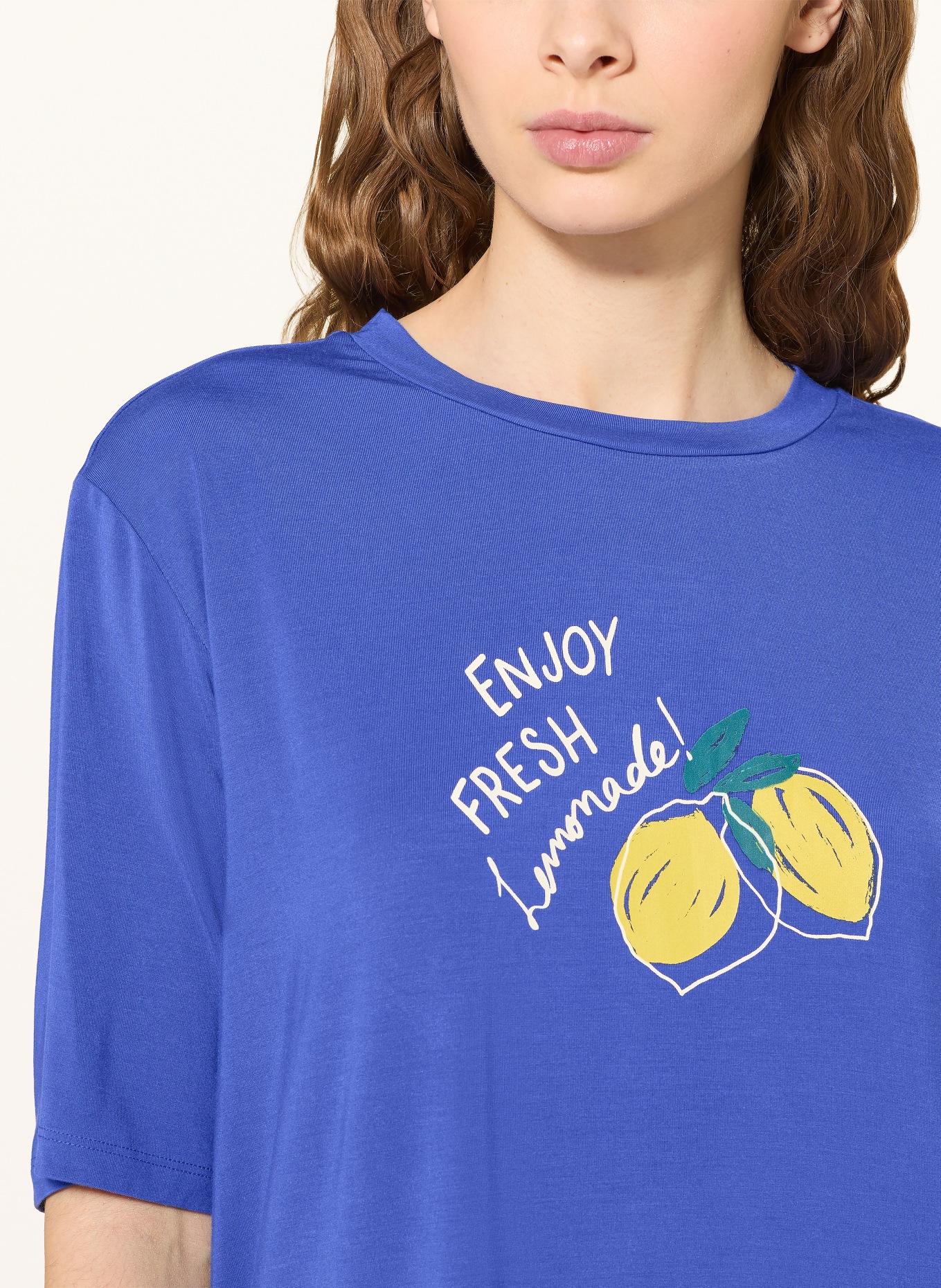 SCHIESSER koszula nocna: NIEBIESKI