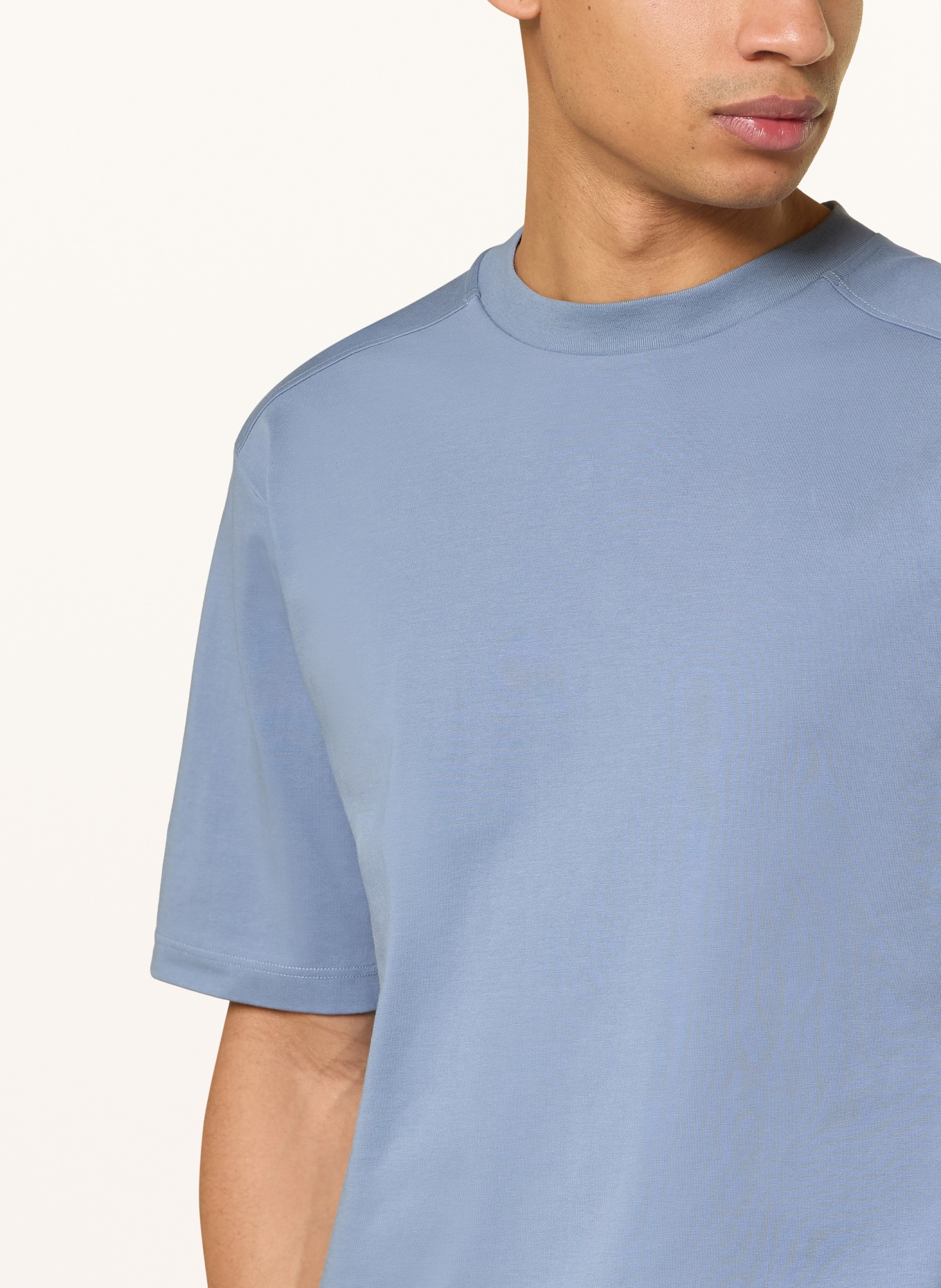 SCHIESSER Krótkie piżamy MODERN NIGHTWEAR: SZARONIEBIESKI