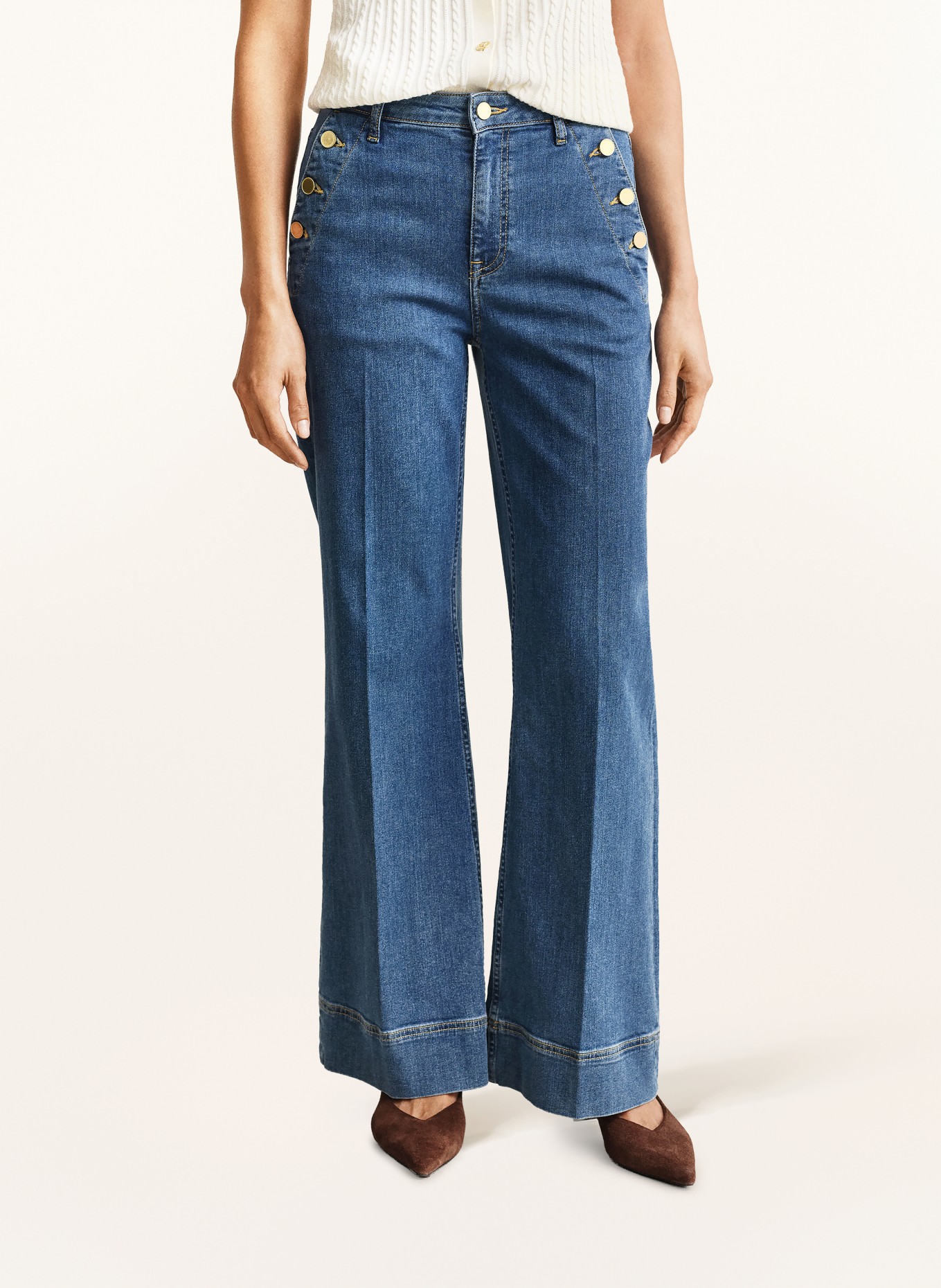 GANT Flared jeans NAUTICAL: 970 MID BLUE