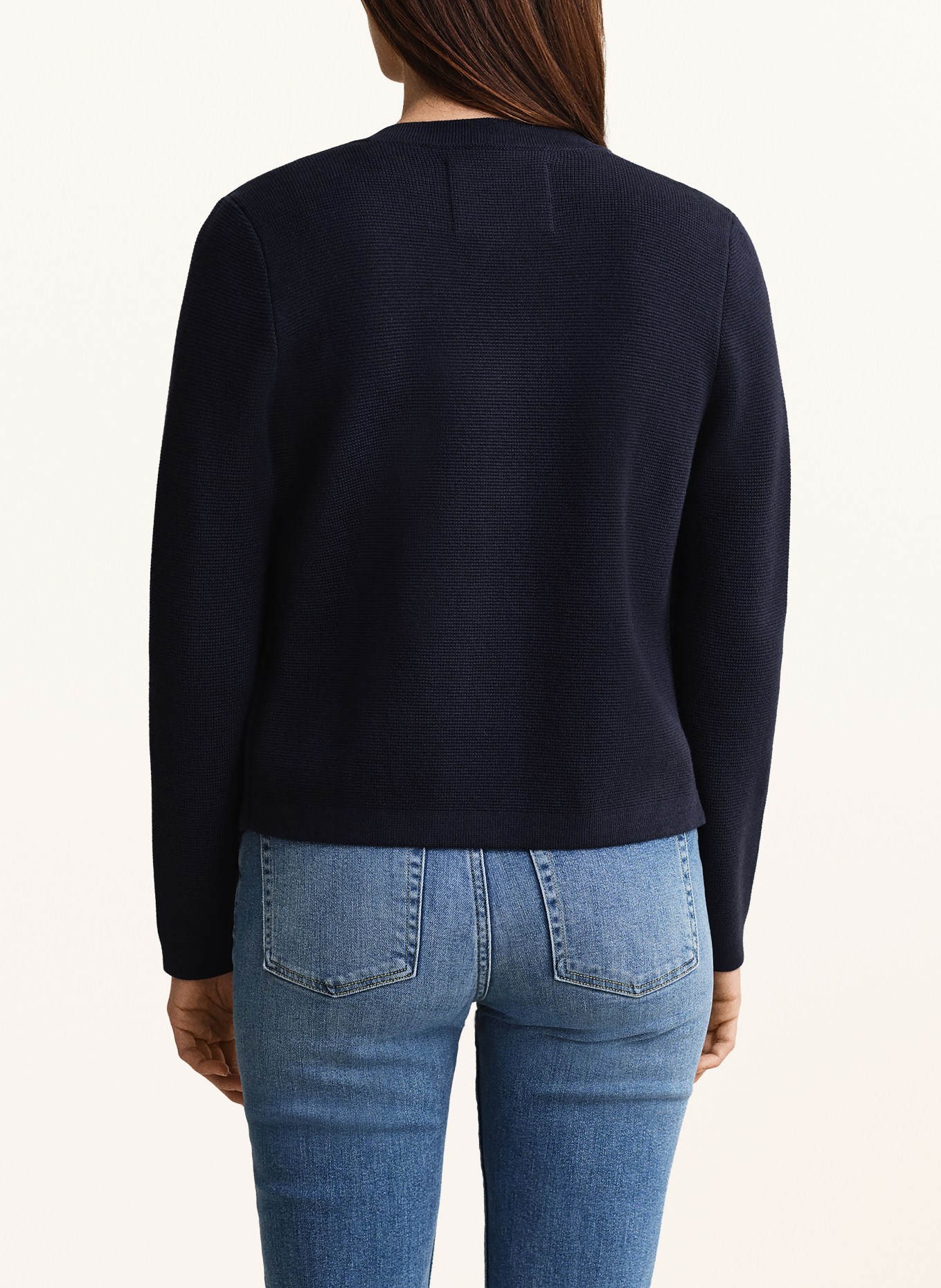 GANT Pletený kardigan: TMAVĚ MODRÁ