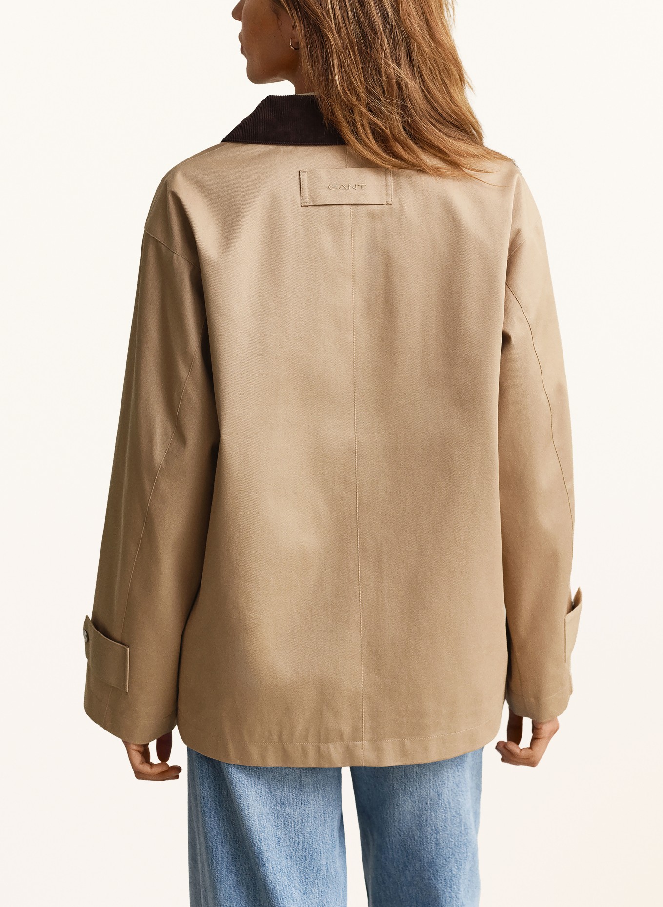 GANT Parka: VELBLOUDÍ / TMAVĚ HNĚDÁ