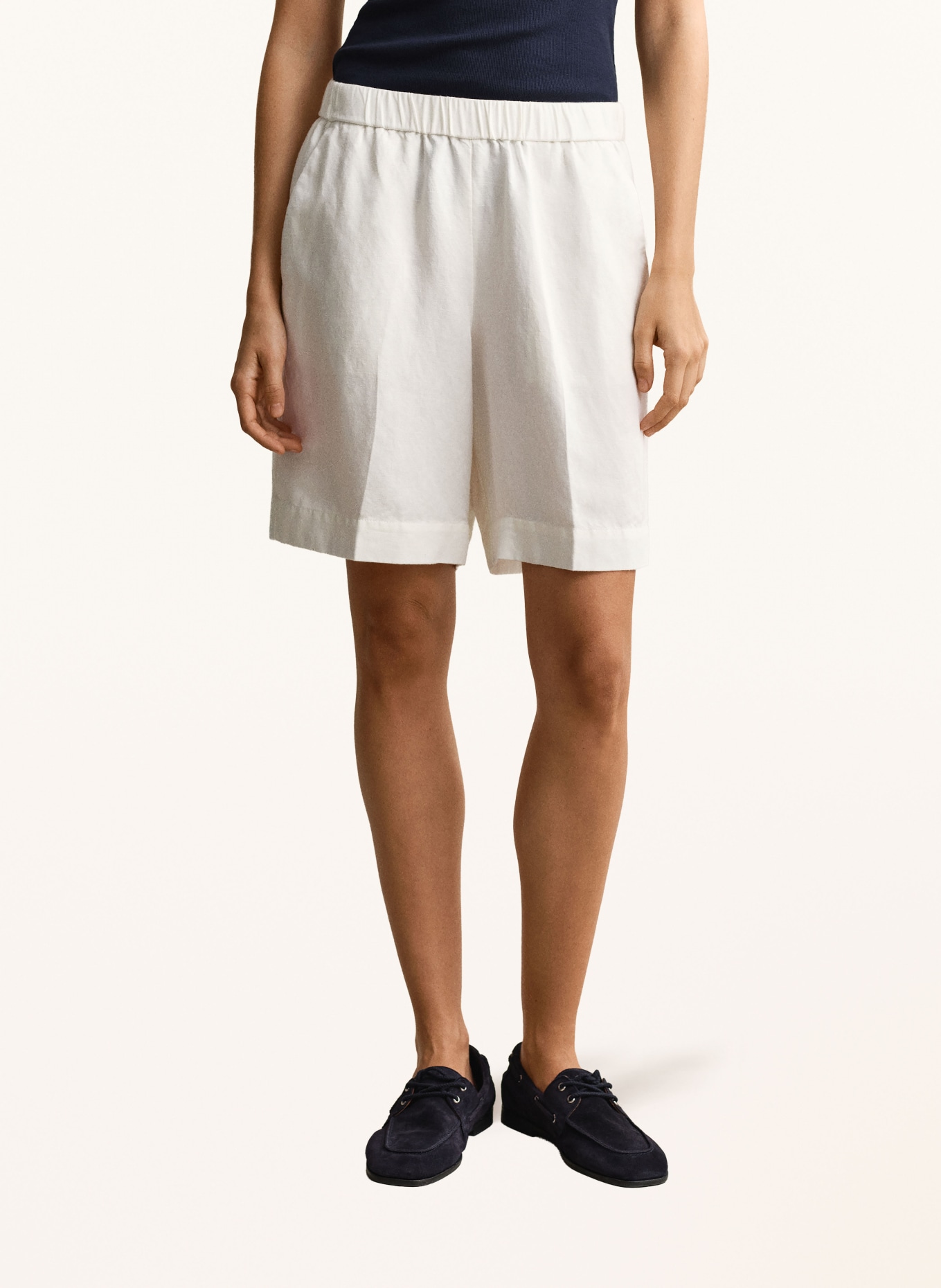 GANT Shorts mit Leinen: CREME