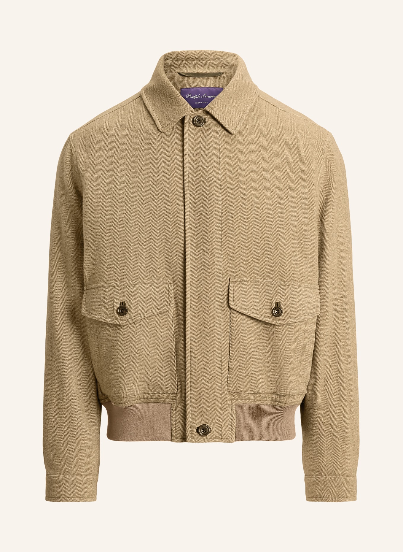 RALPH LAUREN PURPLE LABEL cashmere jacket: OLIVE