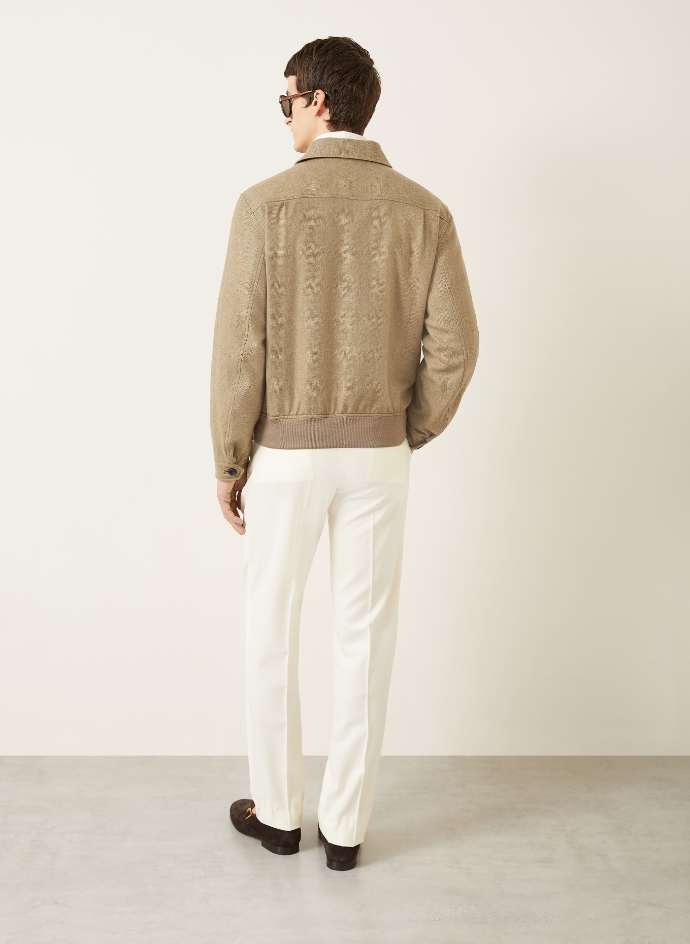 RALPH LAUREN PURPLE LABEL cashmere jacket: OLIVE