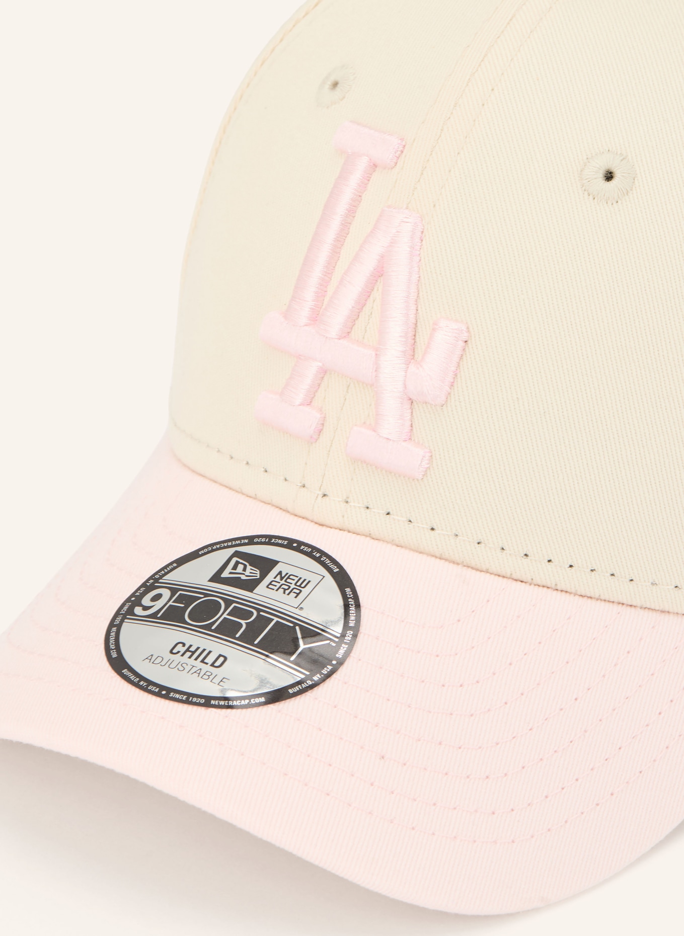 NEW ERA Cap 9FORTY®: BEIGE / HELLROSA