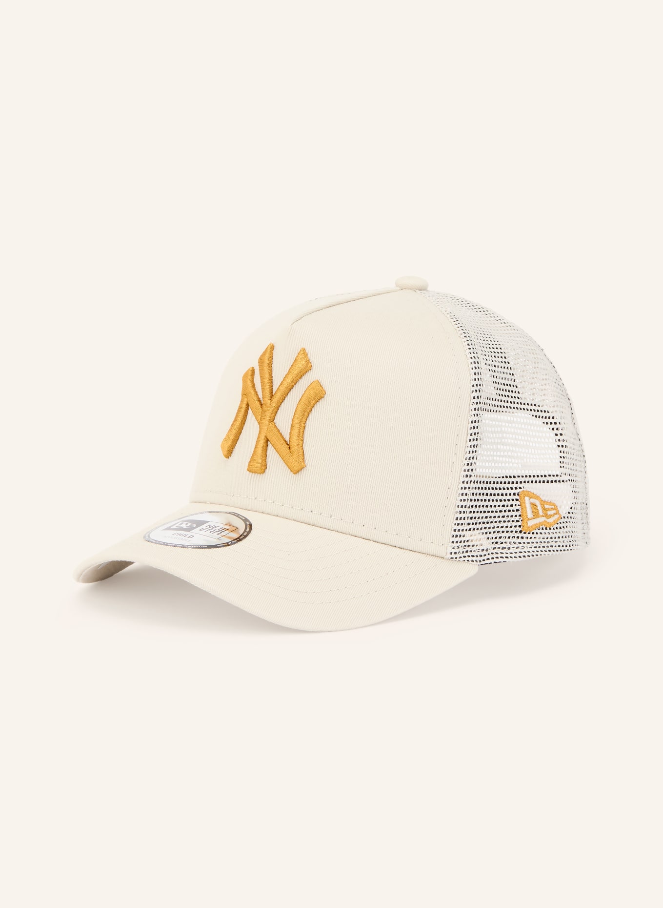 NEW ERA Cap 9FORTY® A-FRAME: BEIGE / GOLD