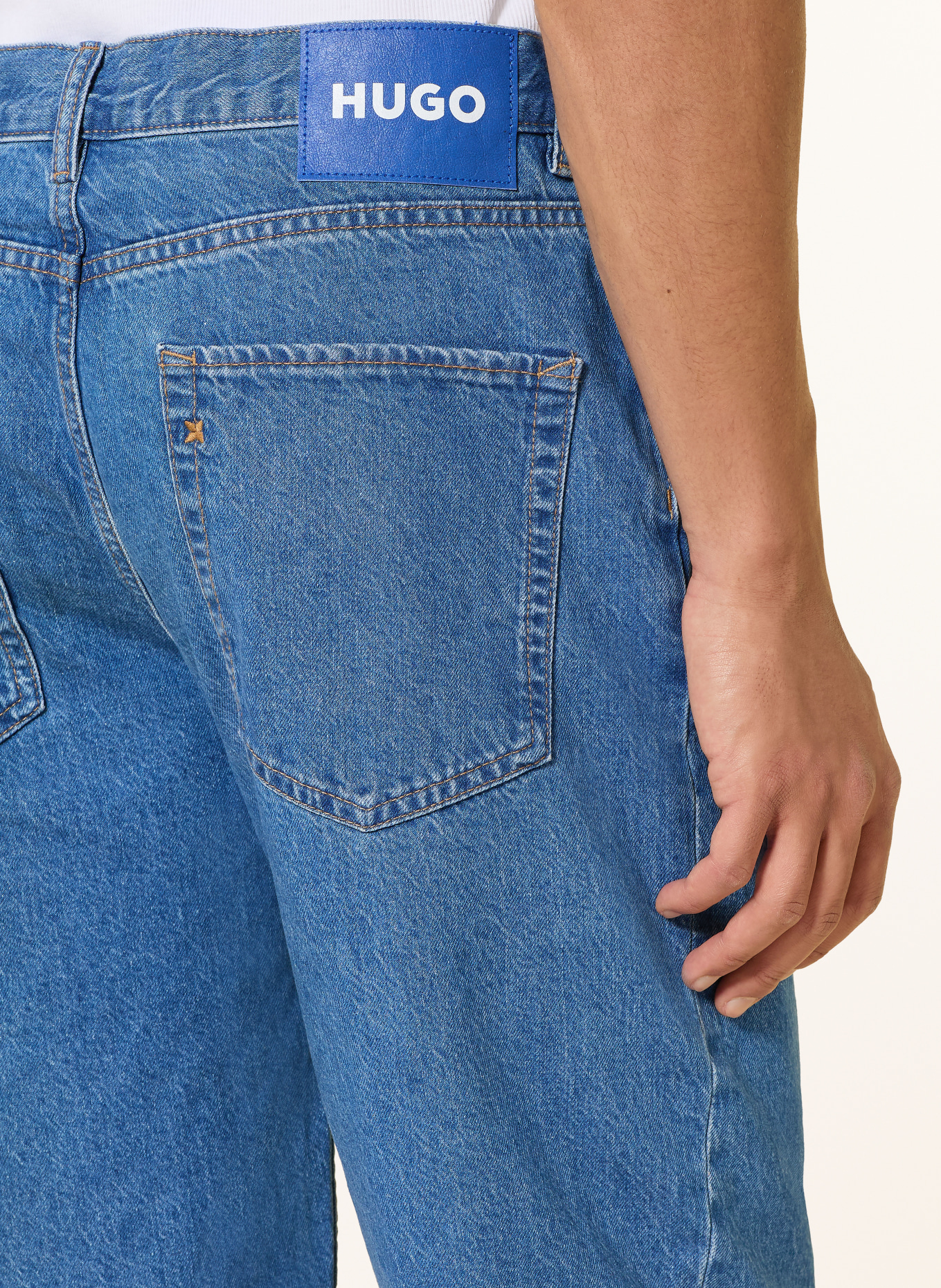 HUGO Jeansshorts SKATE Straight Fit: 441 TURQUOISE/AQUA