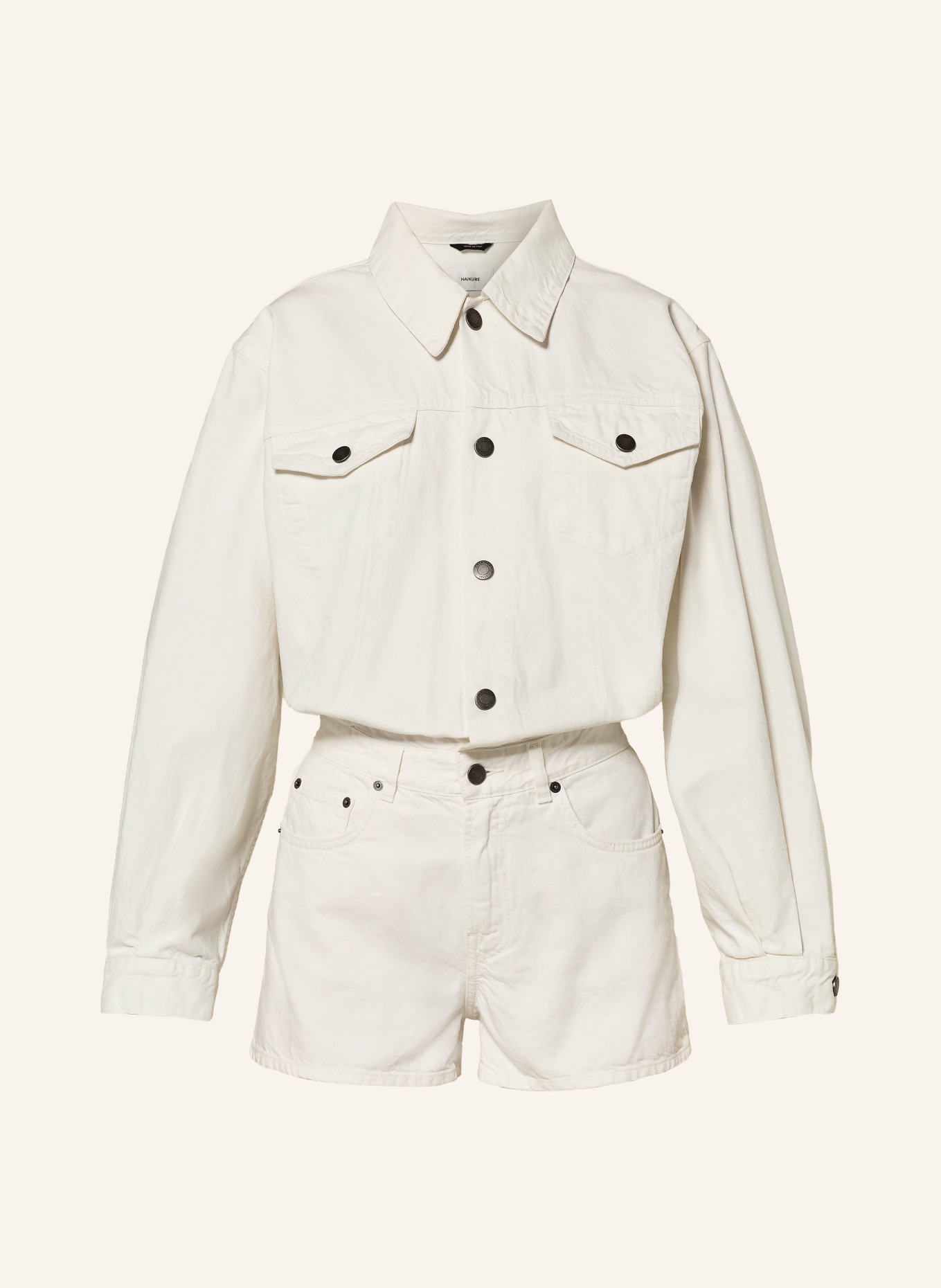 HAIKURE ELLE denim jumpsuit: CREAM