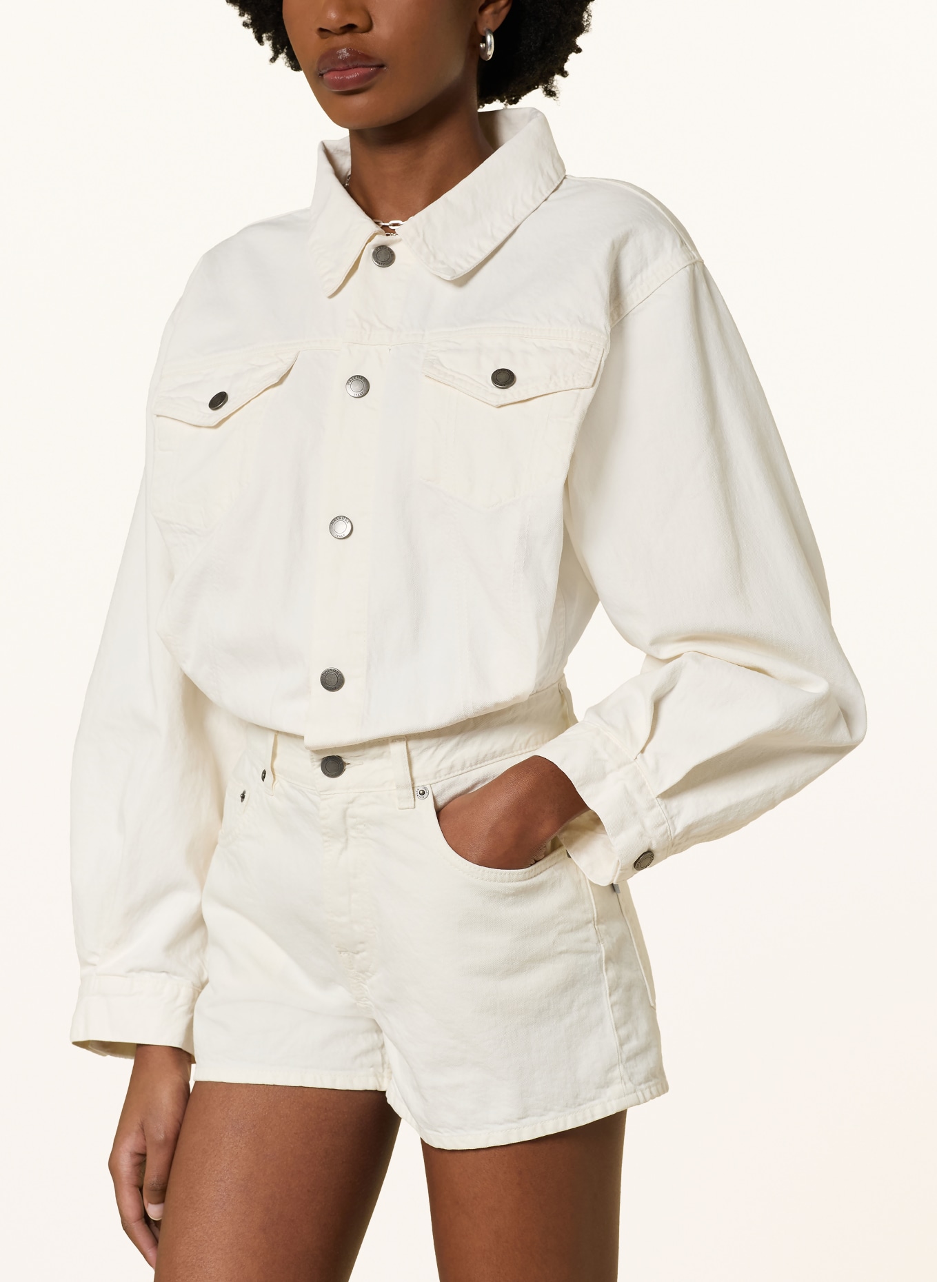 HAIKURE ELLE denim jumpsuit: CREAM