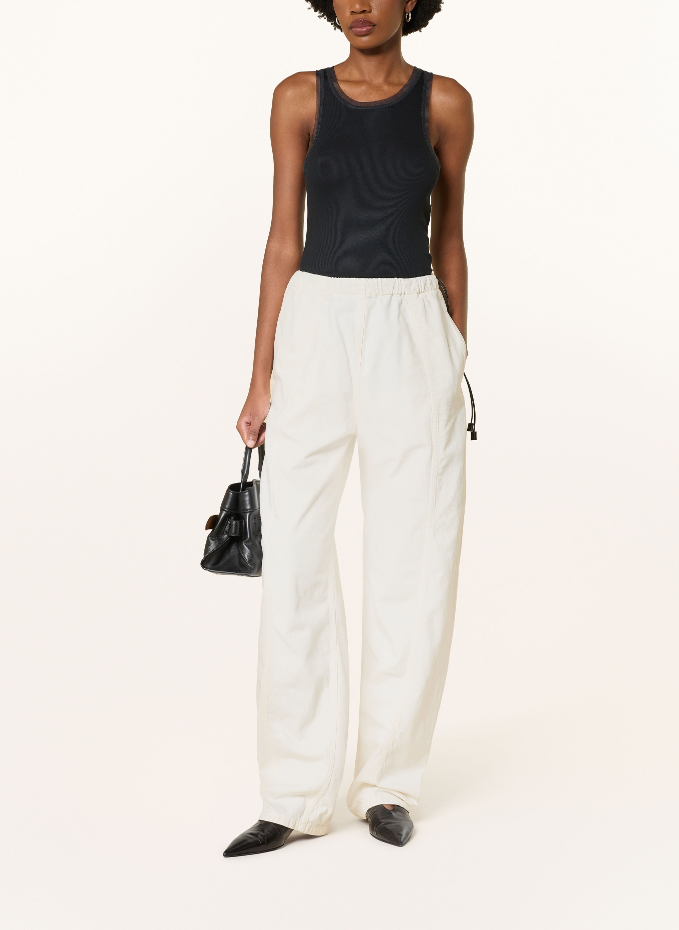 HAIKURE Džíny s širokými nohavicemi ANGEL: T0341 OFF WHITE