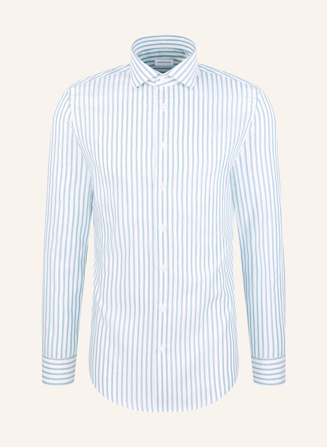 seidensticker Hemd Regular Fit: GRÜN / WEISS