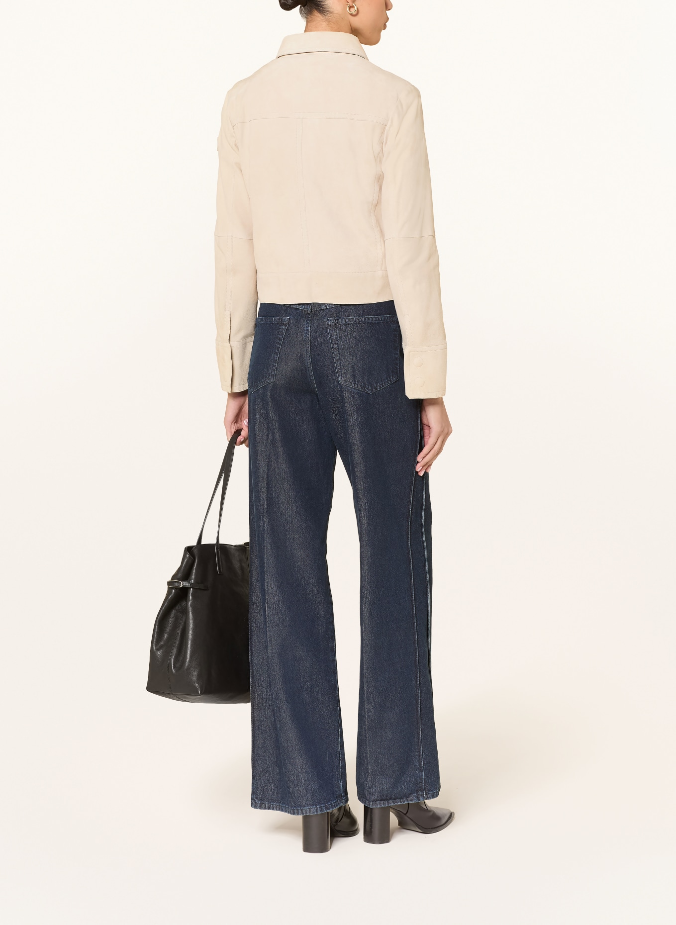 PEUTEREY Lederjacke ERA: ECRU