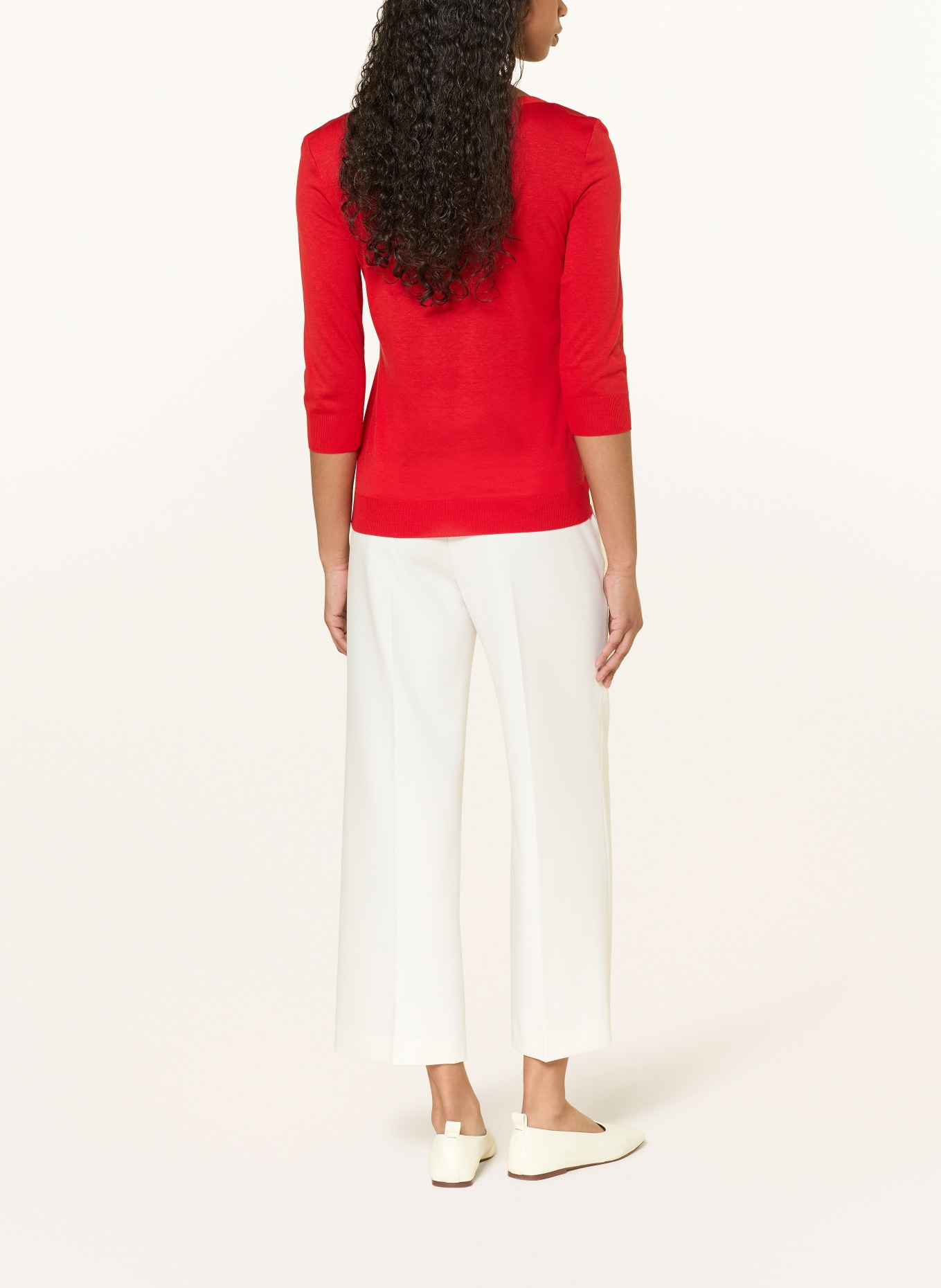 windsor. Strickshirt mit 3/4-Arm: ROT