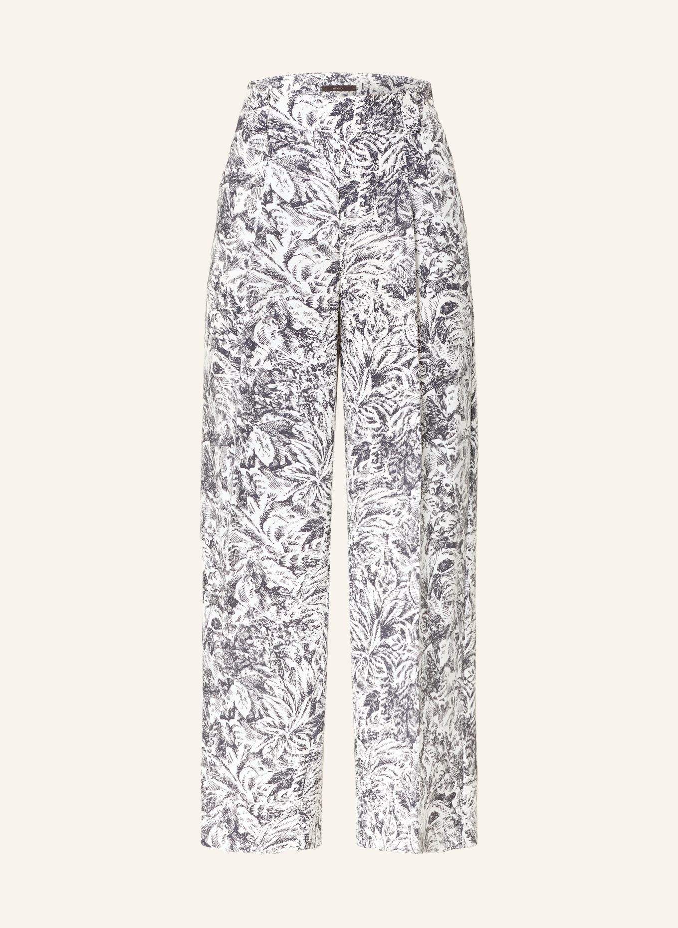 windsor. Marlenehose: WEISS / DUNKELBLAU