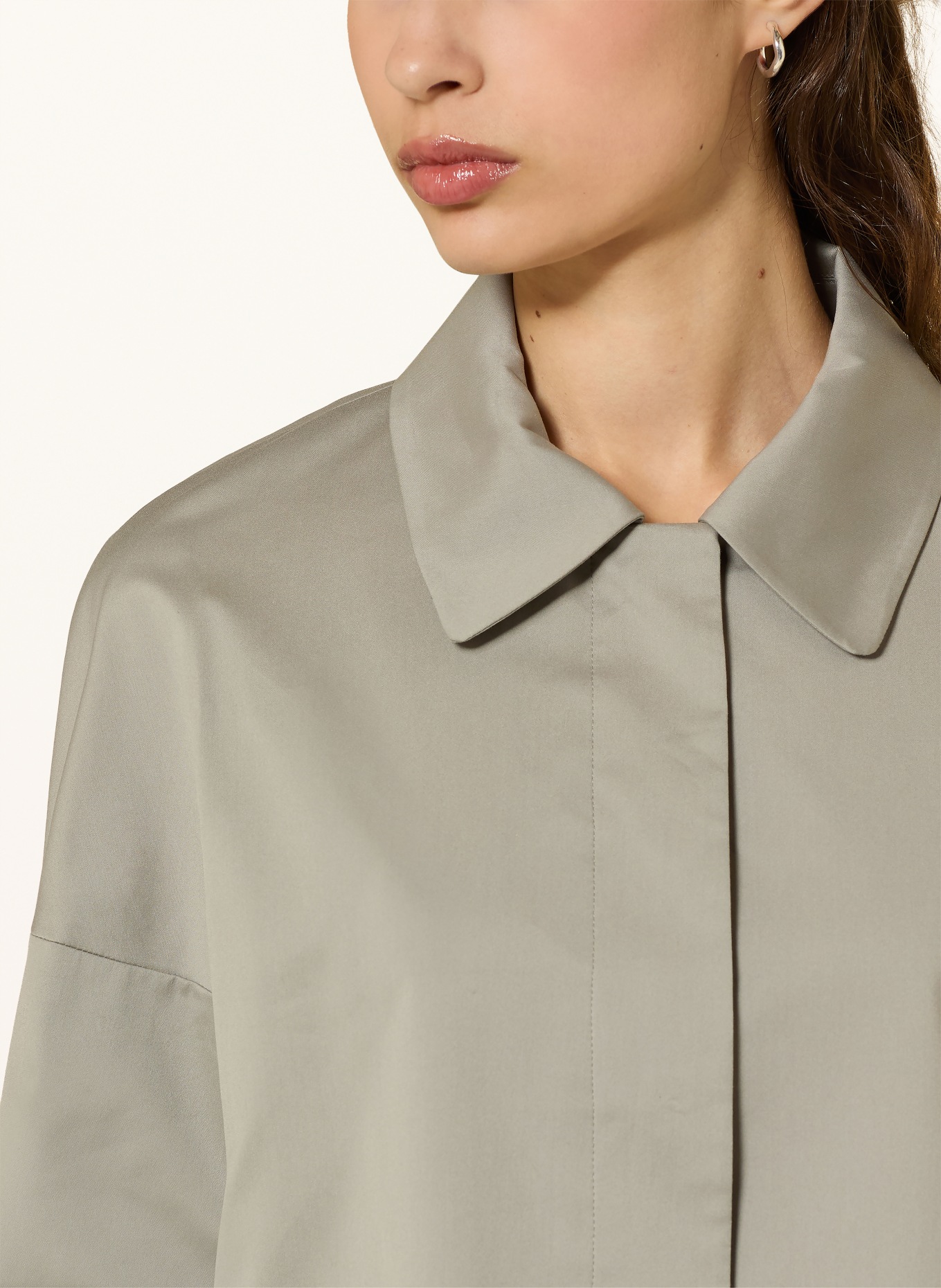 windsor. boxy jacket: KHAKI