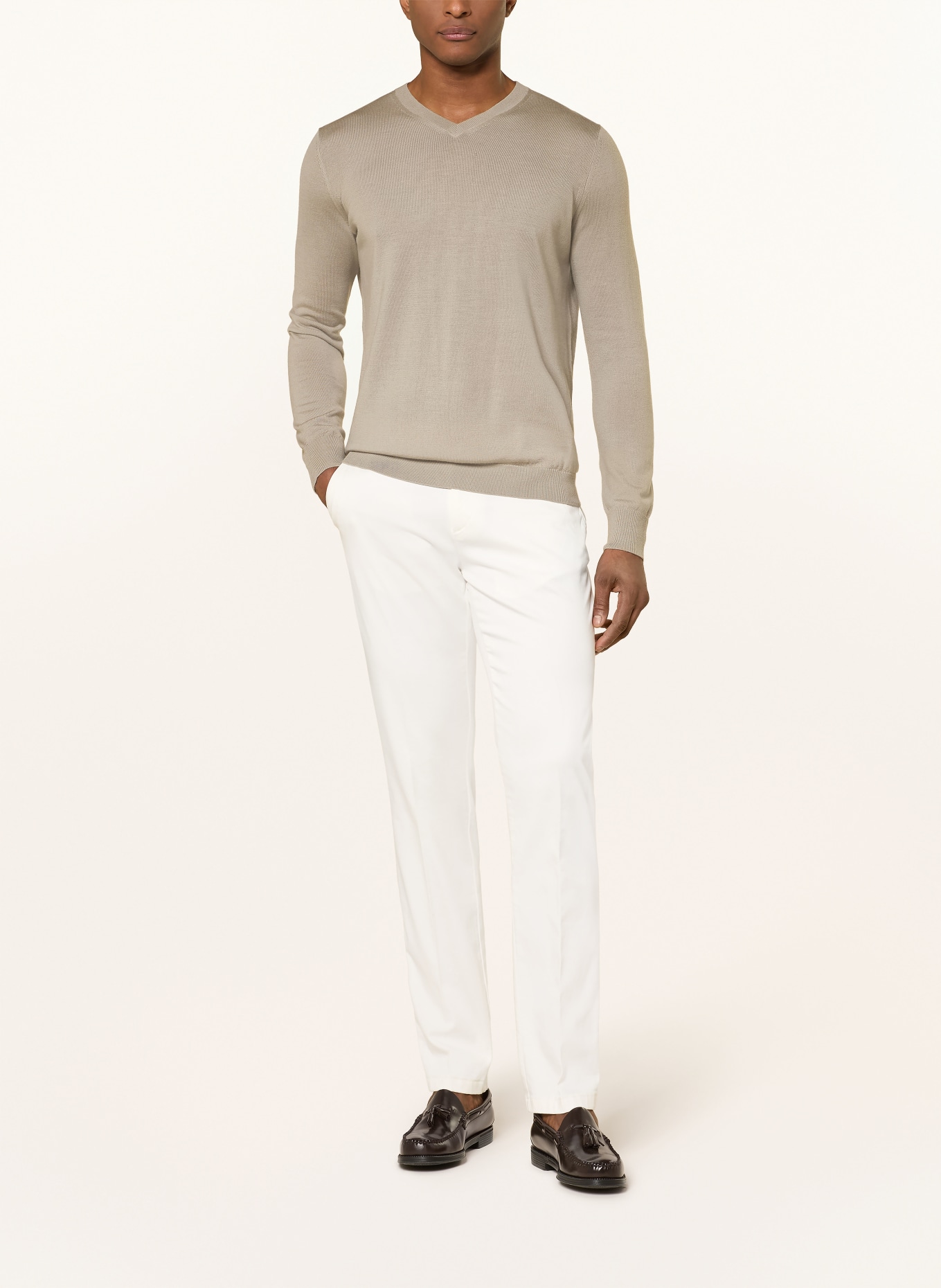 STROKESMAN'S Pullover aus Merinowolle: GRAU