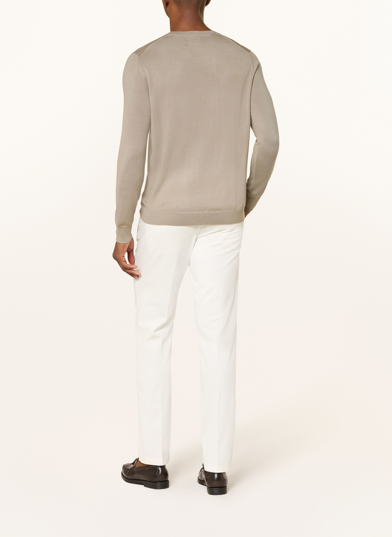 STROKESMAN'S Pullover aus Merinowolle: GRAU