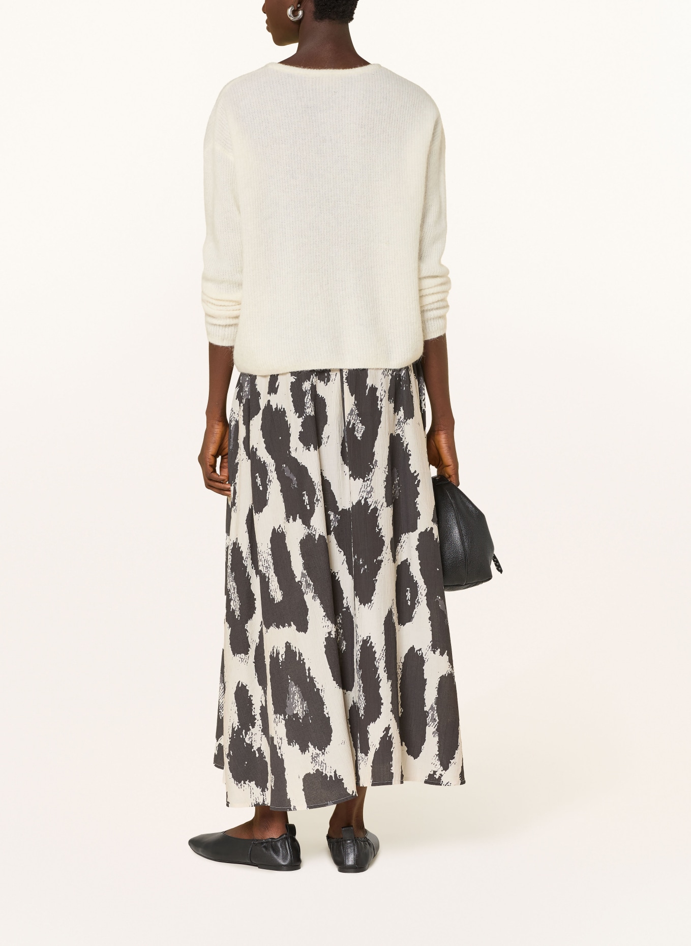 MSCH COPENHAGEN Sukně MSCHKARALIE JUSIA: TMAVĚ ŠEDÁ / BÉŽOVÁ