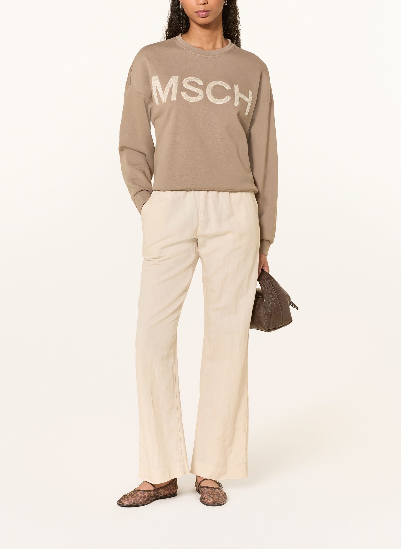 MSCH COPENHAGEN Sweatshirt MSCHMELA BRIENA: CAMEL / LICHTBRUIN