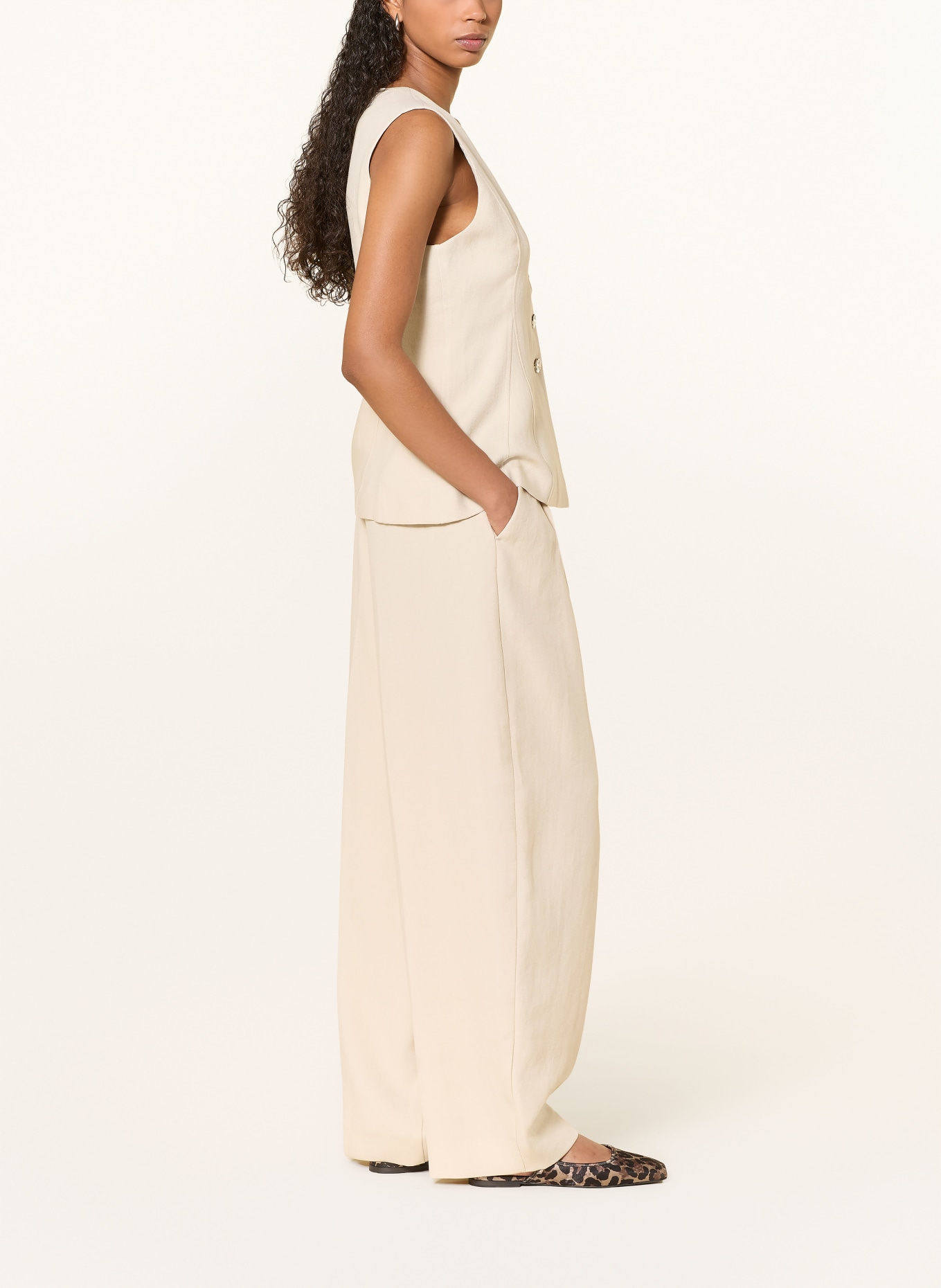 MSCH COPENHAGEN Marlene-broek MSCHESTERIANE: ECRU