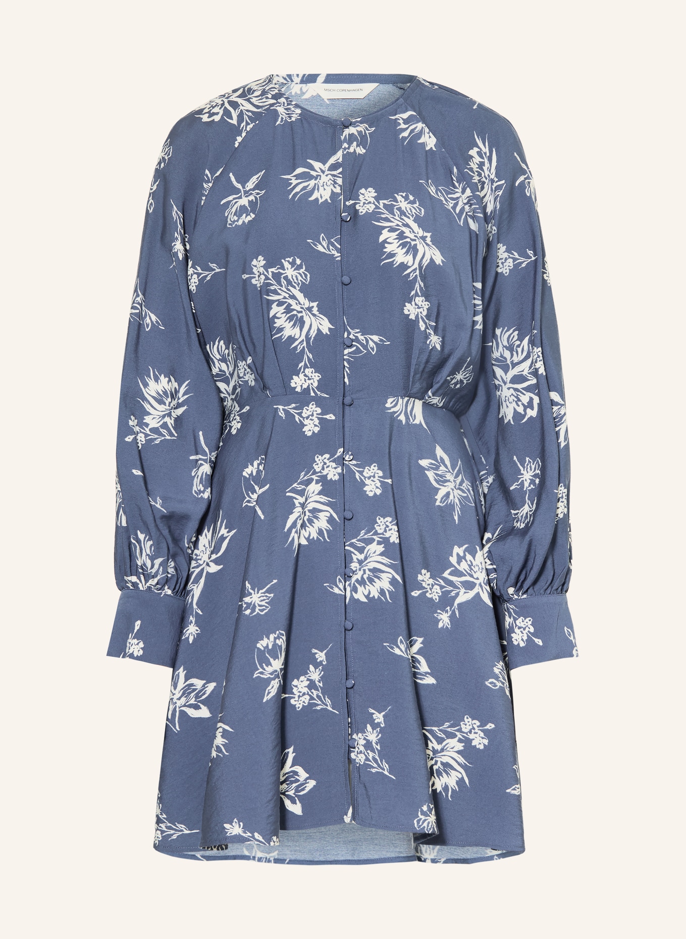 MSCH COPENHAGEN MSCHANDENA AMABELLA dress: BLUE / WHITE