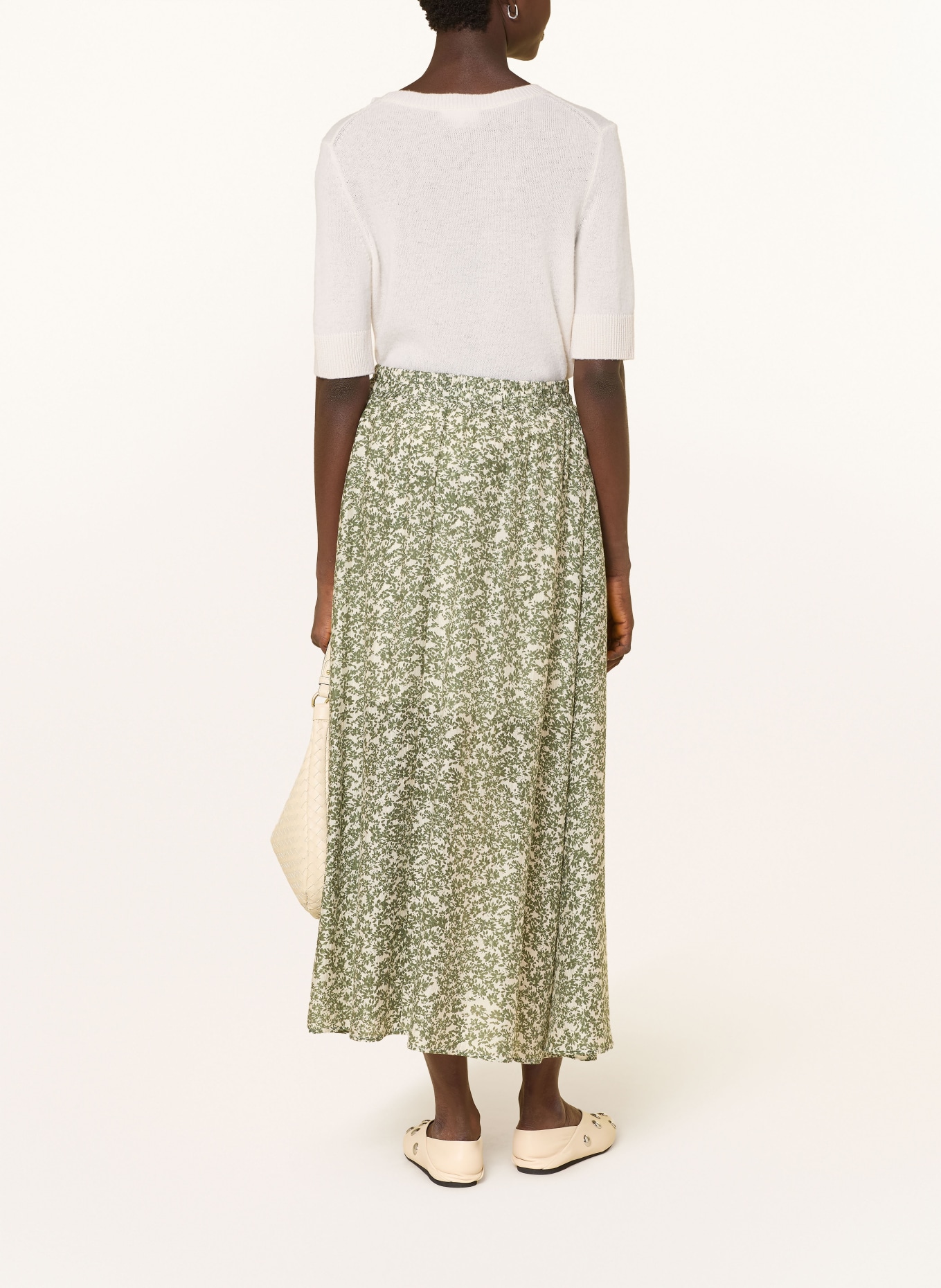 MSCH COPENHAGEN Skirt MSCHSERAPHINA: CREAM / GREEN