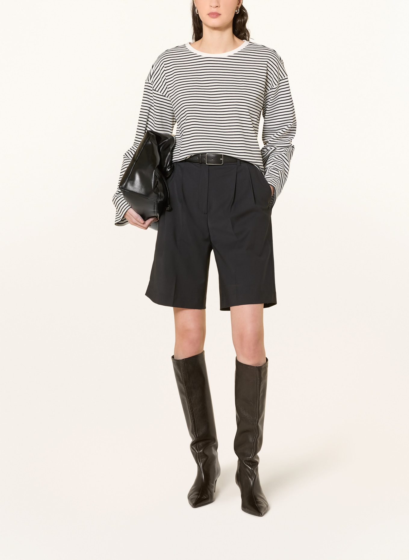 MSCH COPENHAGEN Dlouhé rukávy MSCHKRESTIANE: ČERNÁ / REŽNÁ