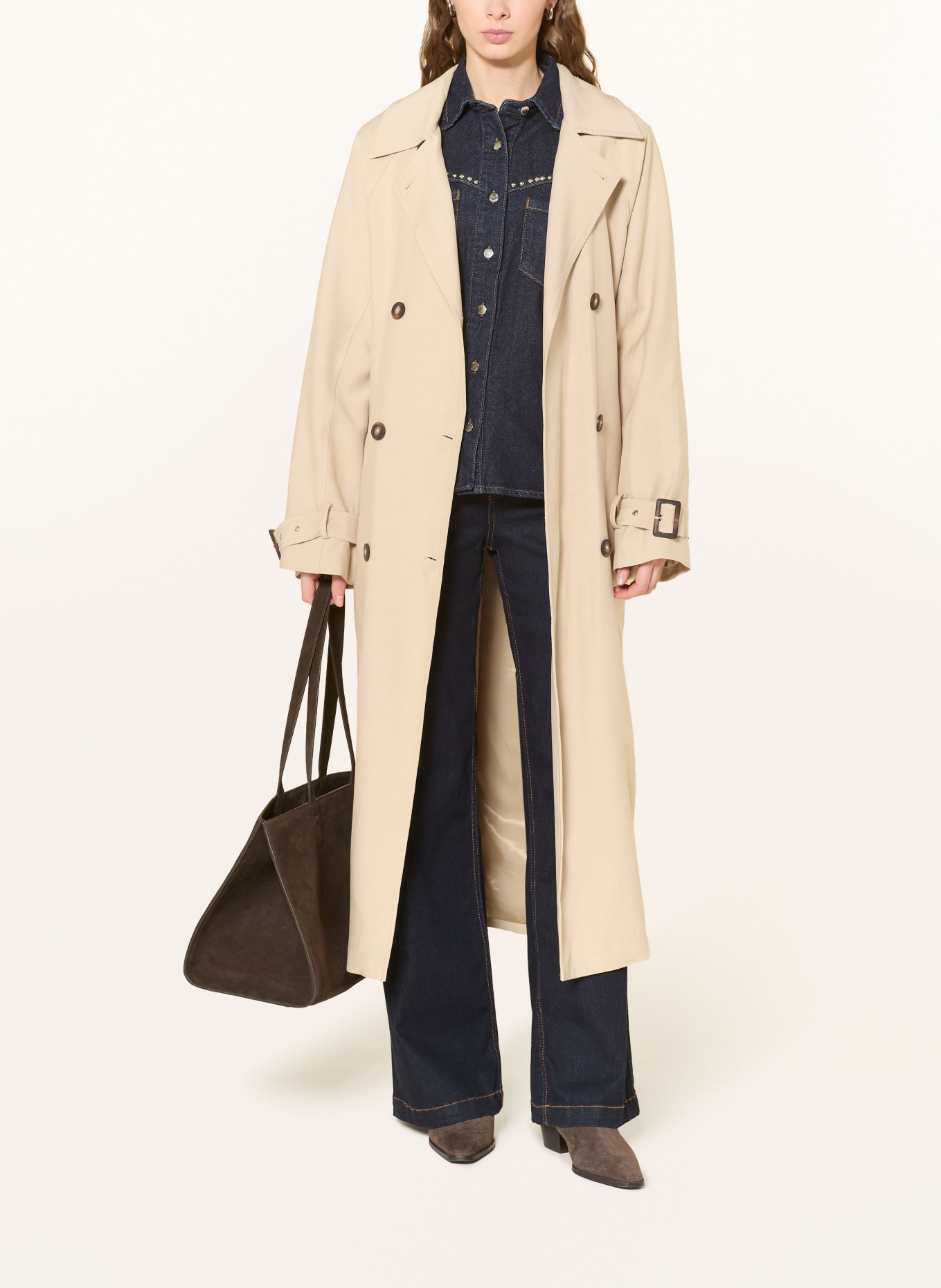 MSCH COPENHAGEN Trenchcoat MSCHANTONELLA: BÉŽOVÁ