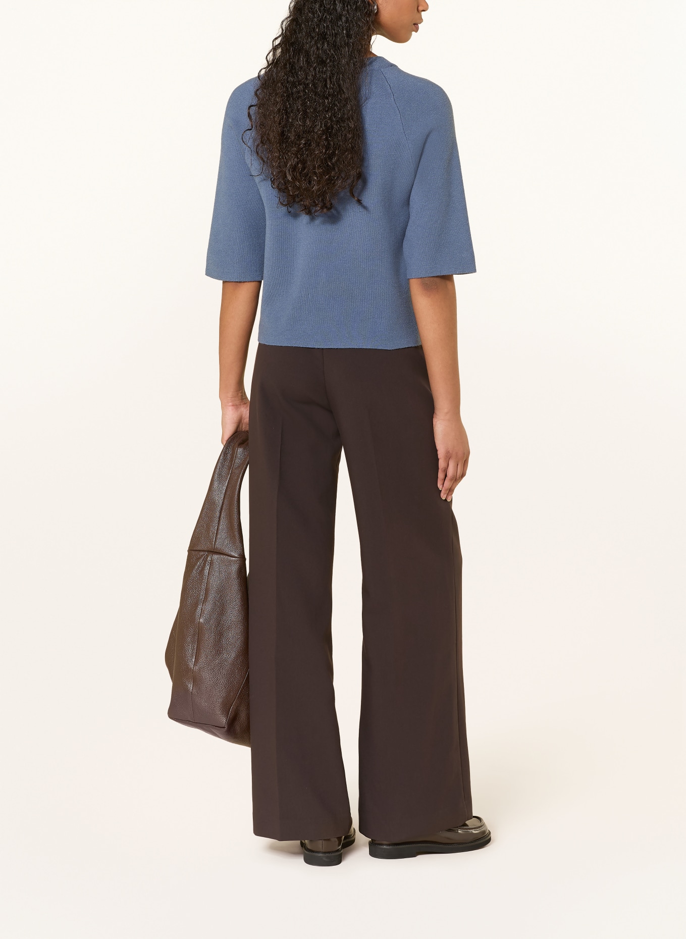 MSCH COPENHAGEN Strickjacke MSCHAUBREE EAST mit 3/4-Arm: BLAU