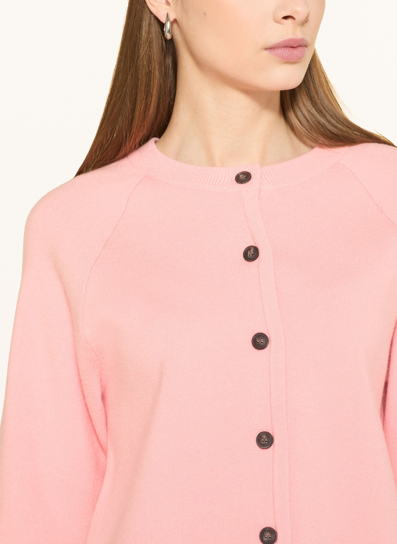 MSCH COPENHAGEN MSCHAUBREE EAST cardigan with 3/4 sleeves: PINK