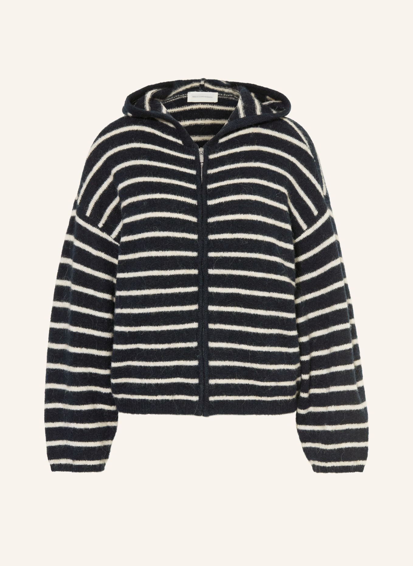 MSCH COPENHAGEN MSCHJINIE HOPE cardigan: DARK BLUE / CREAM