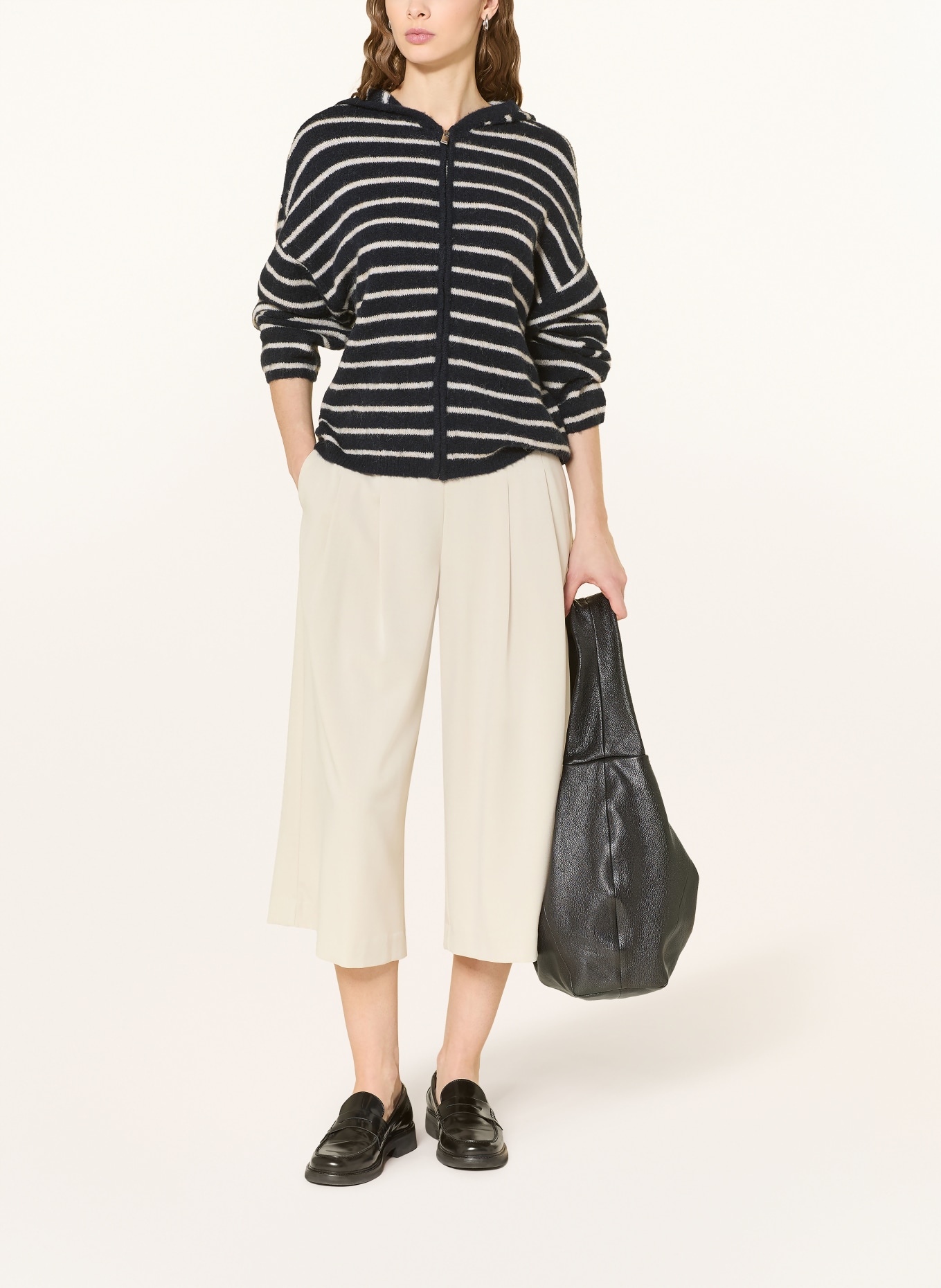 MSCH COPENHAGEN MSCHJINIE HOPE cardigan: DARK BLUE / CREAM