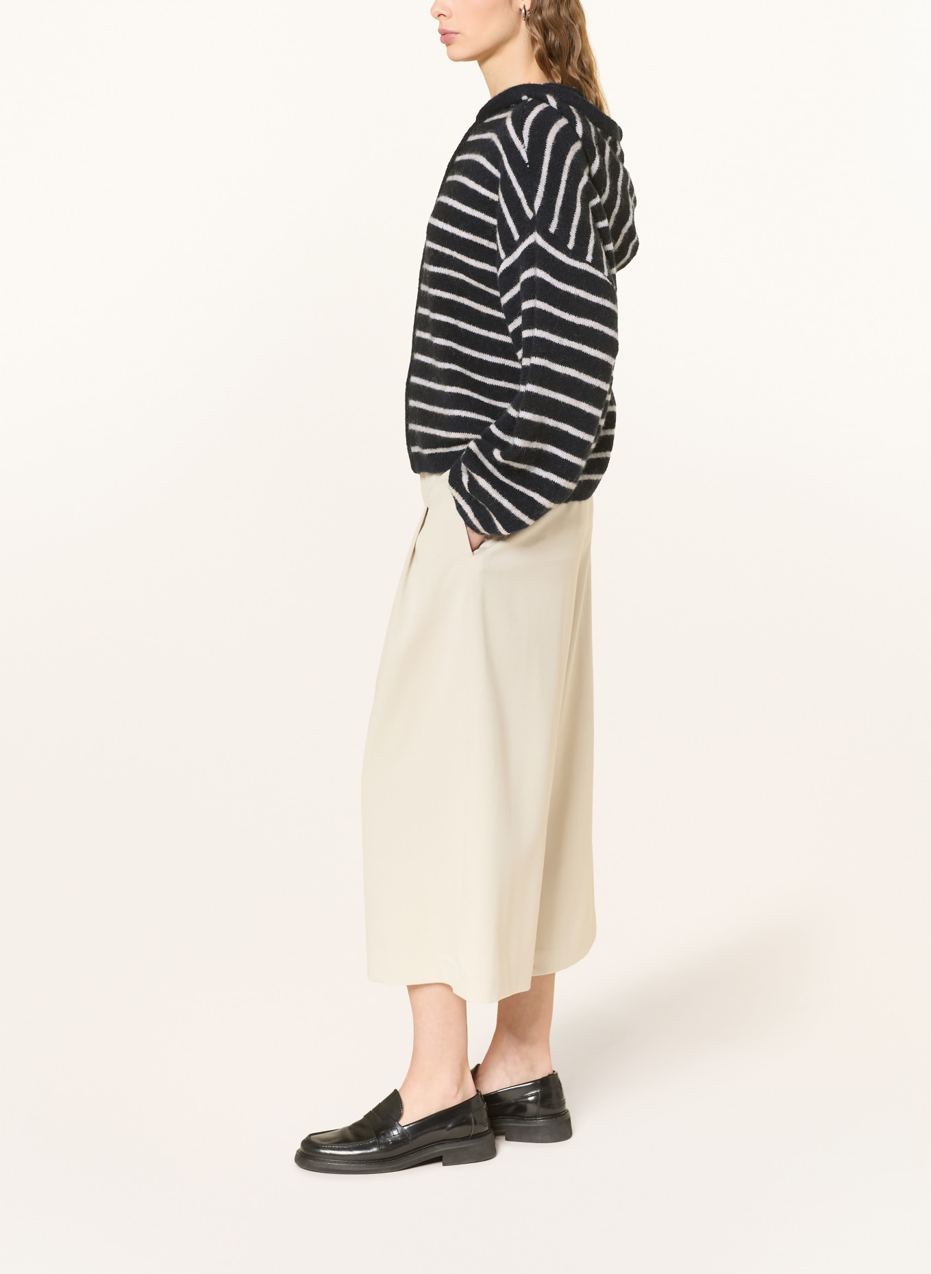 MSCH COPENHAGEN MSCHJINIE HOPE cardigan: DARK BLUE / CREAM