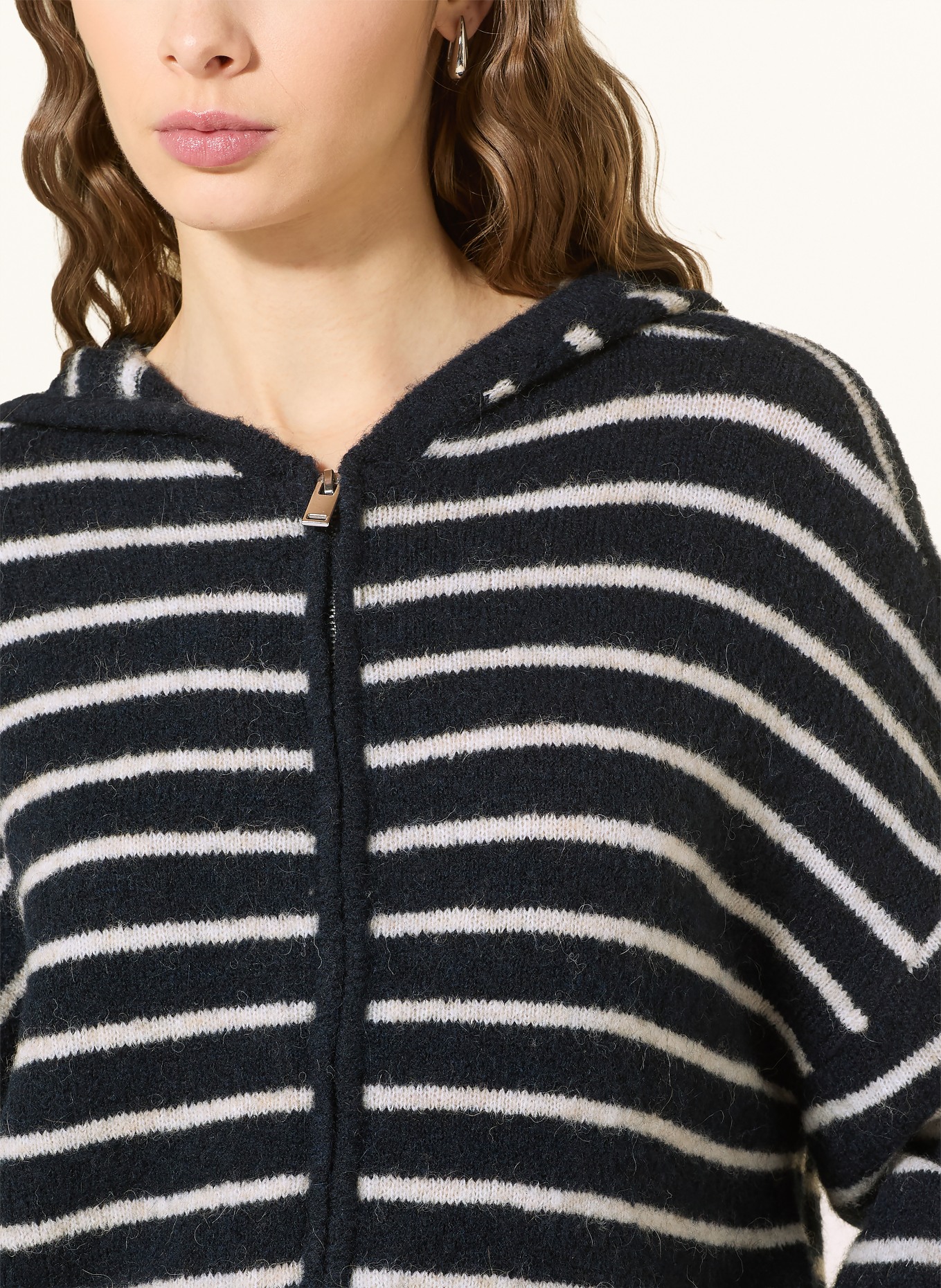 MSCH COPENHAGEN MSCHJINIE HOPE cardigan: DARK BLUE / CREAM