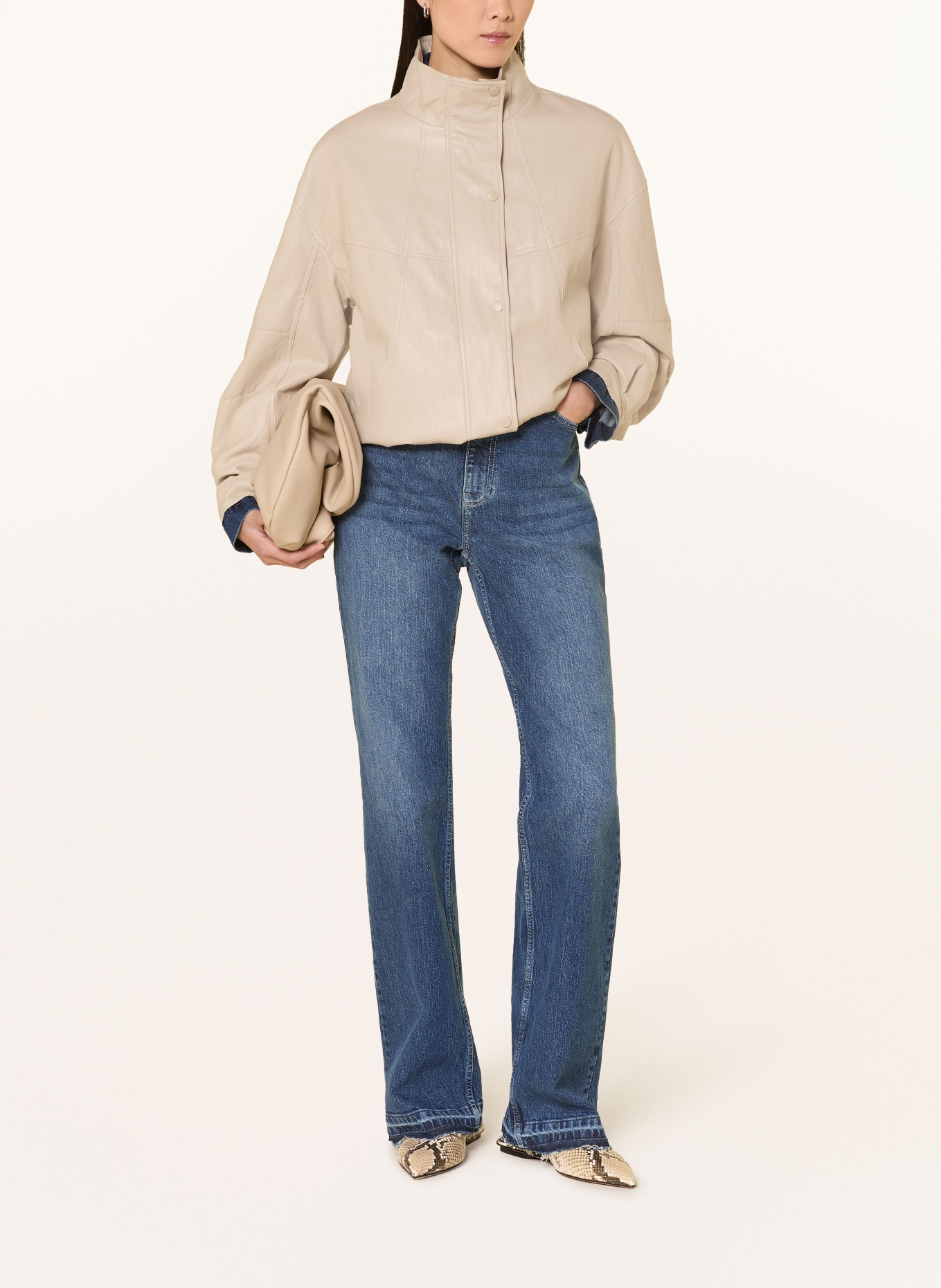 MSCH COPENHAGEN Rovné džíny MSCHELI ADA: MID BLUE WASH