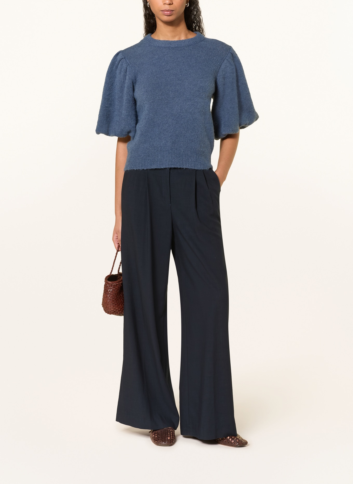 MSCH COPENHAGEN Strickshirt MSCHJINIE HOPE: BLAU