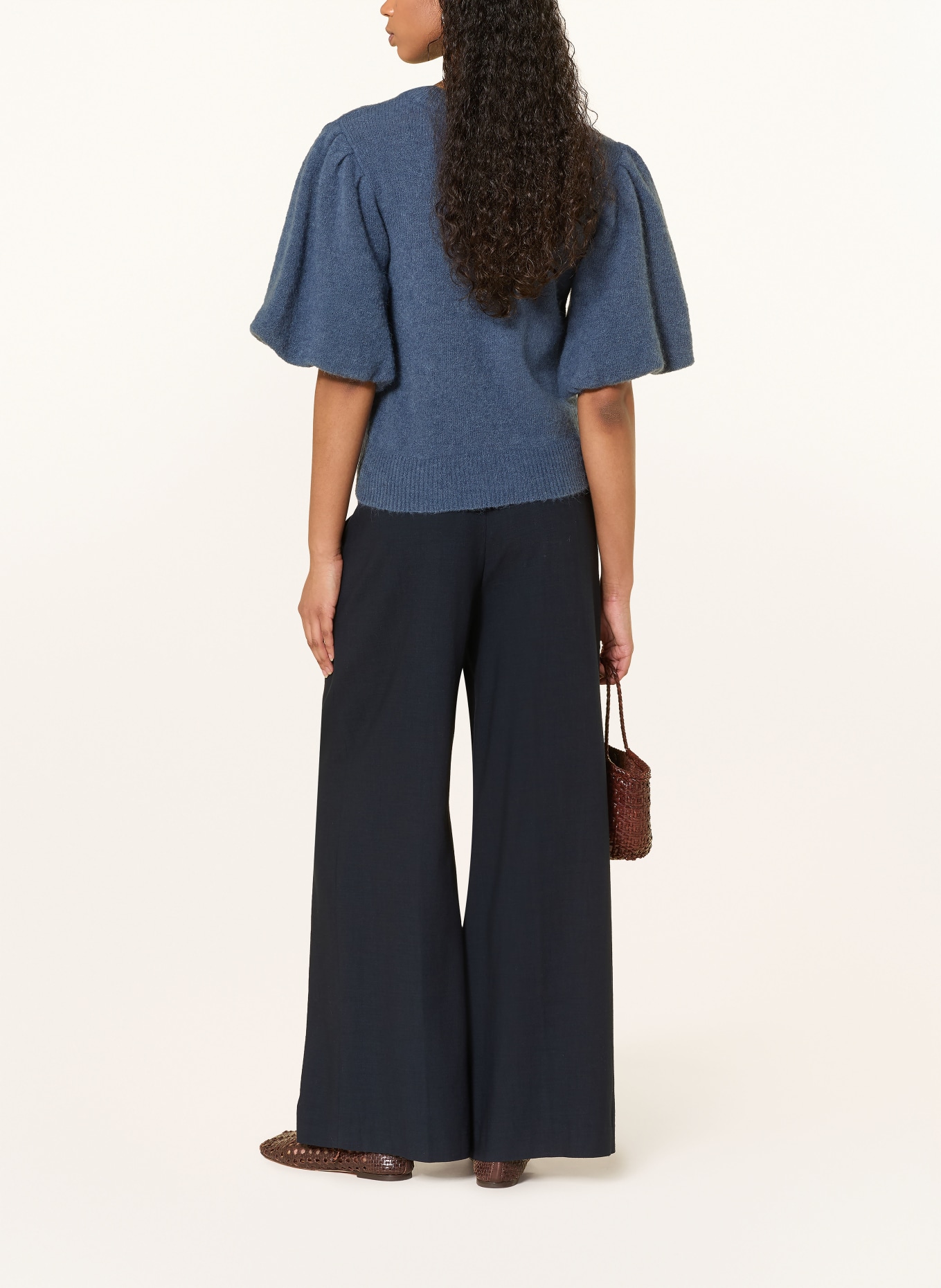 MSCH COPENHAGEN Strickshirt MSCHJINIE HOPE: BLAU