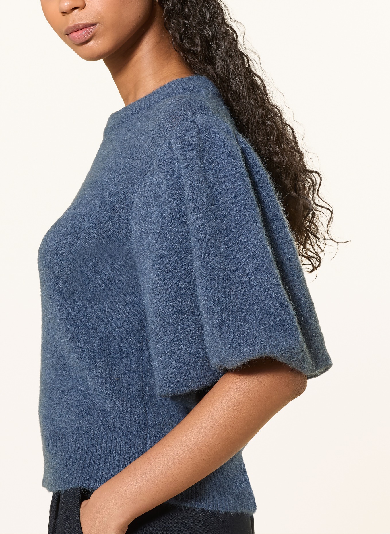 MSCH COPENHAGEN Strickshirt MSCHJINIE HOPE: BLAU
