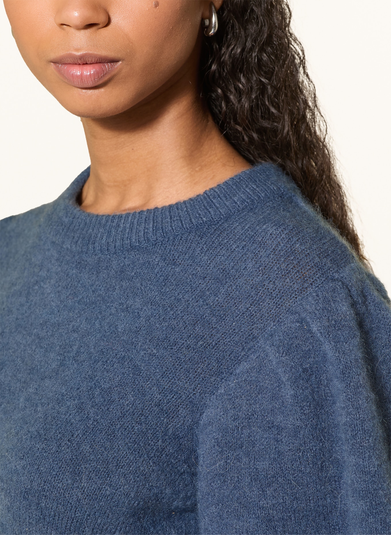 MSCH COPENHAGEN Strickshirt MSCHJINIE HOPE: BLAU