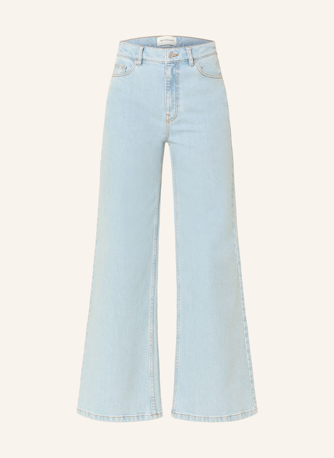 MSCH COPENHAGEN Wide Leg Jeans MSCHSOLIA ADA: Light Blue Wash