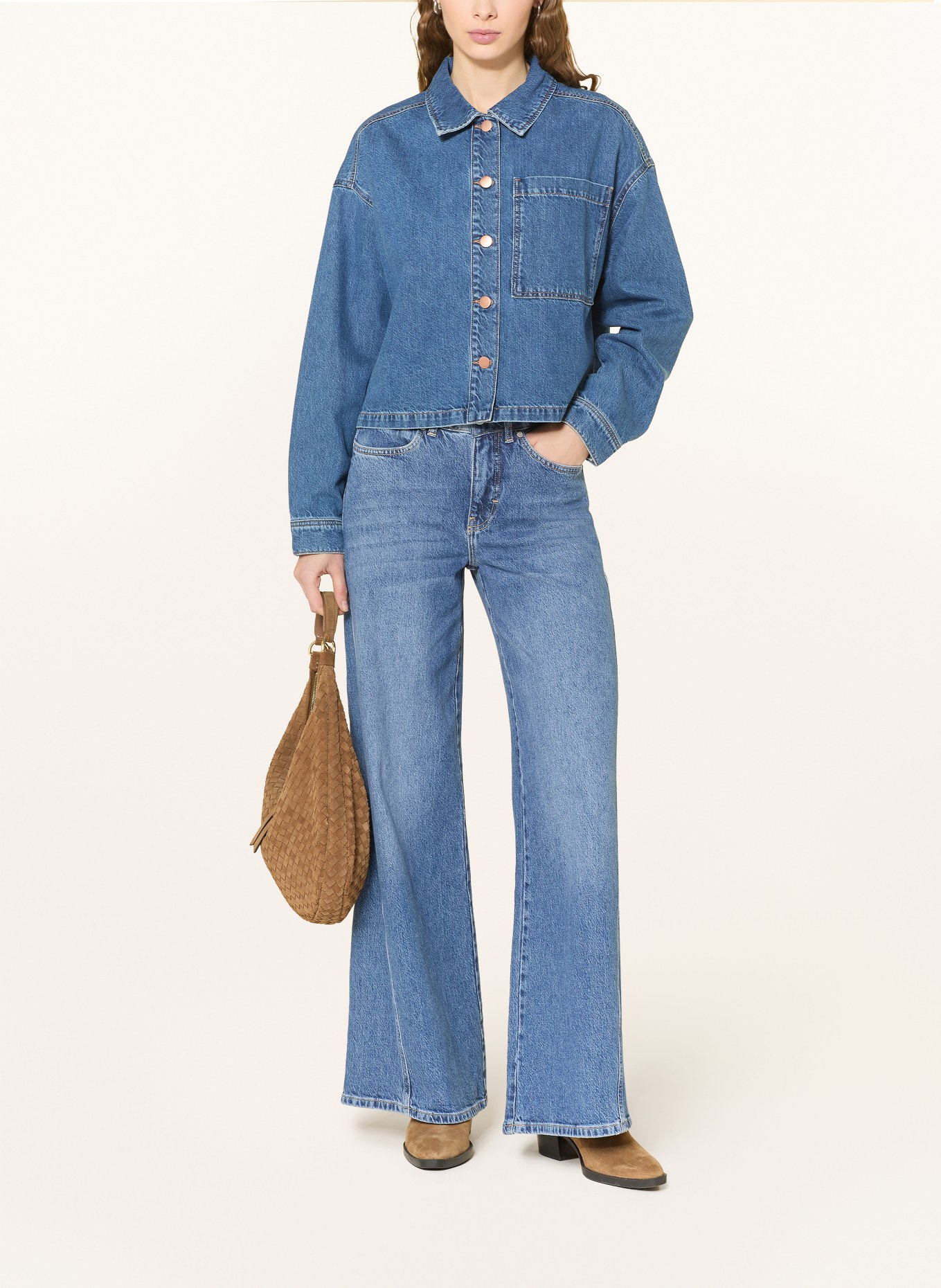 MSCH COPENHAGEN Kurtka dżinsowa MSCHTURIG ALENA: NIEBIESKI