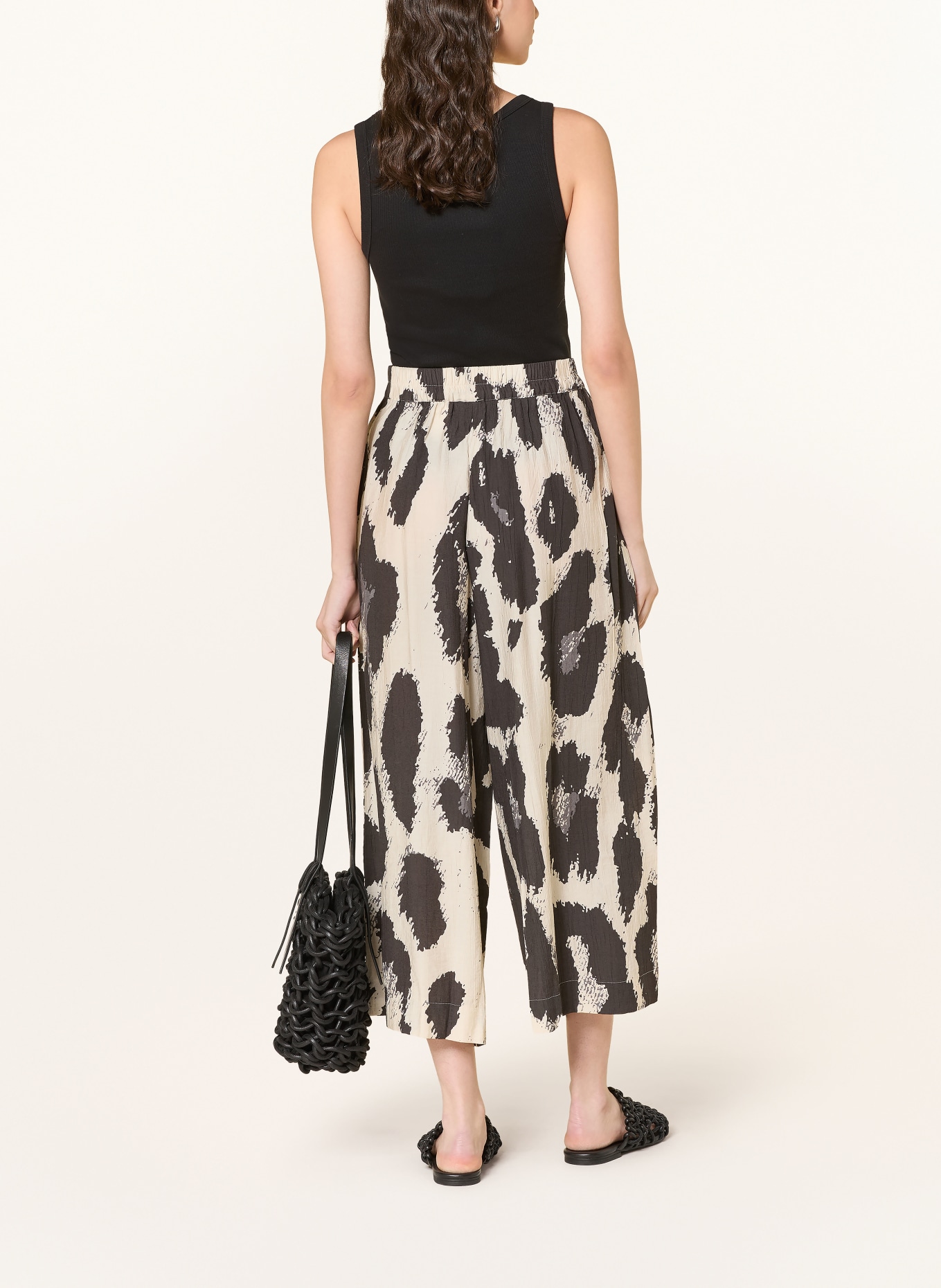 MSCH COPENHAGEN Culottes MSCHKARALIE JUSIA: BEIGE / DARK GRAY / GRAY