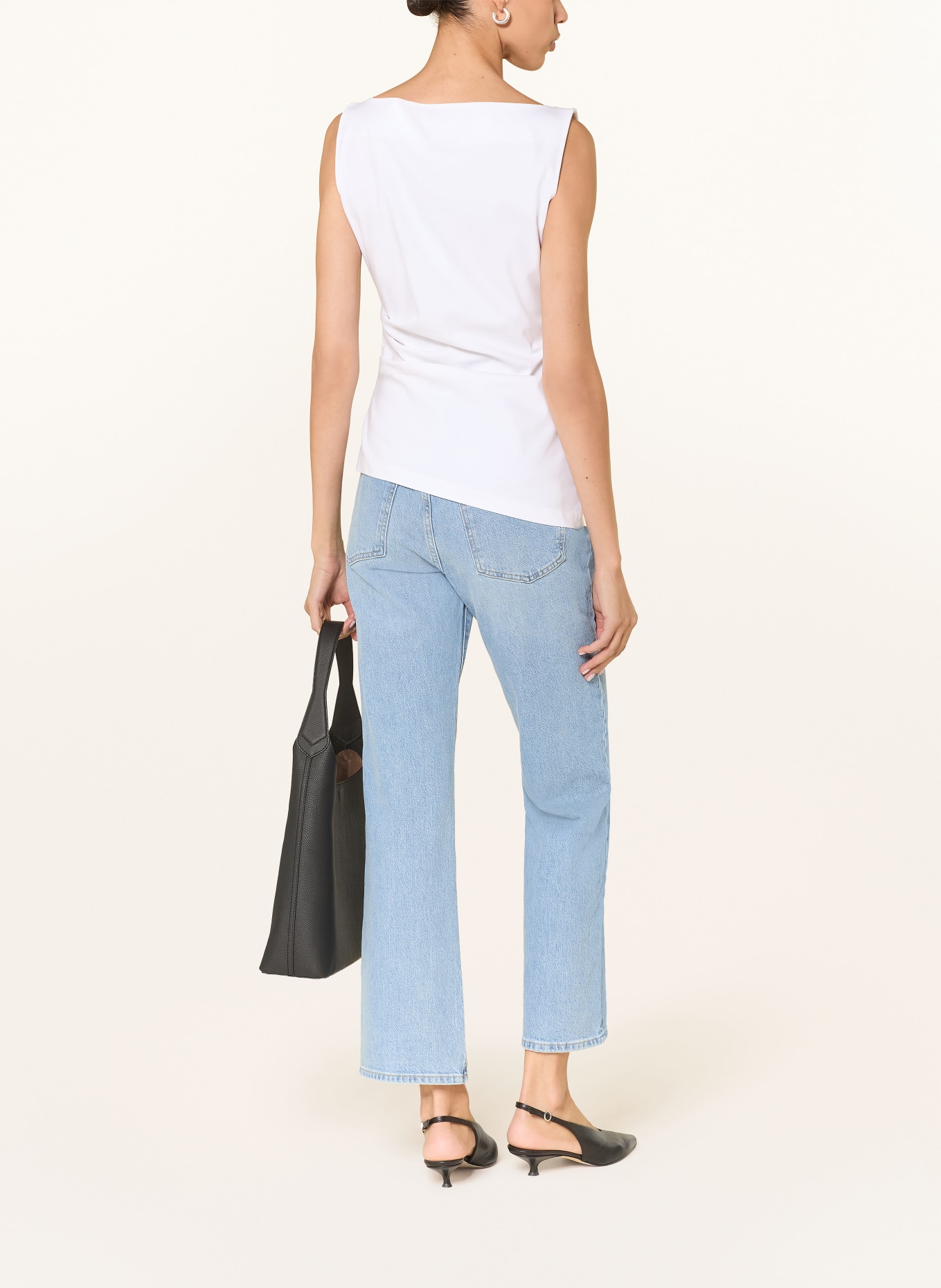 BOSS Jerseytop EMIAKA: WEISS